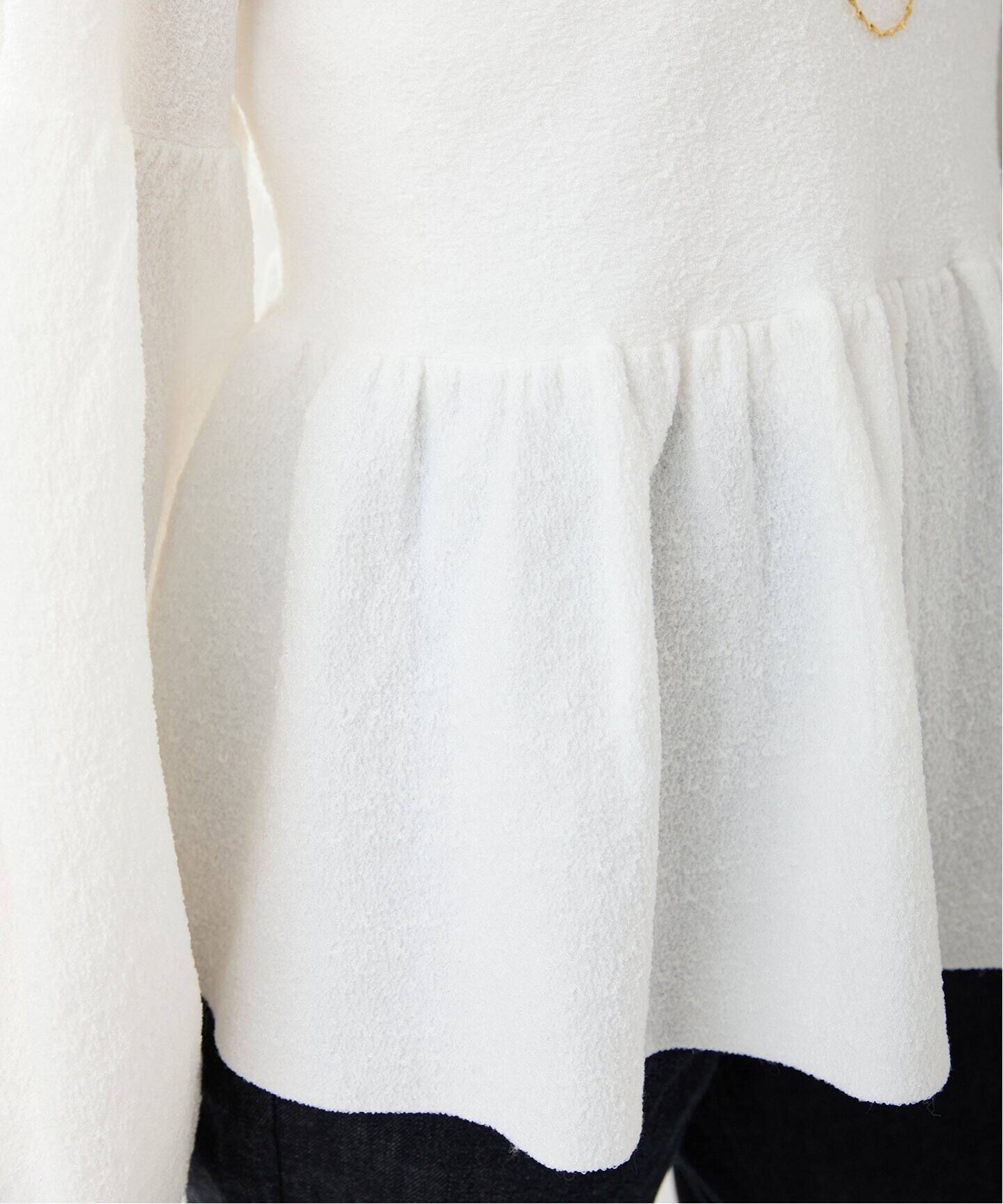 ペプラムニットプルオーバー（ニット／セーター）｜IENA（イエナ）の  