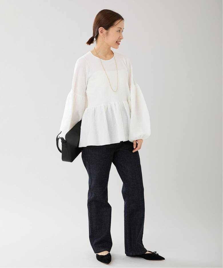 ペプラムニットプルオーバー（ニット／セーター）｜IENA（イエナ）の  