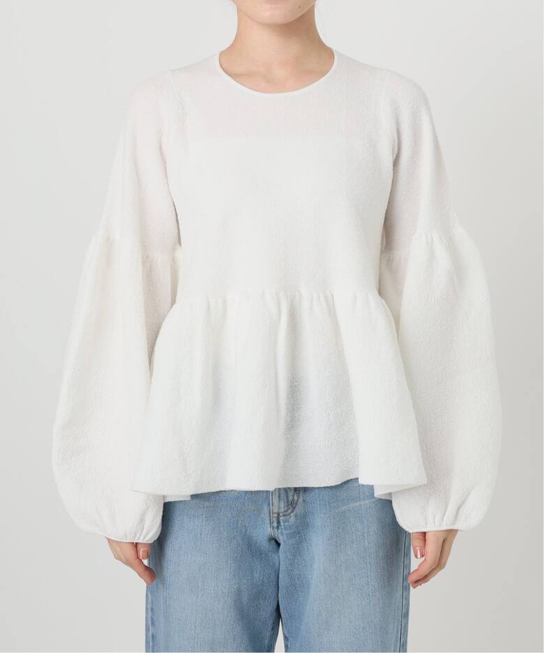 ペプラムニットプルオーバー（ニット／セーター）｜IENA（イエナ）の  