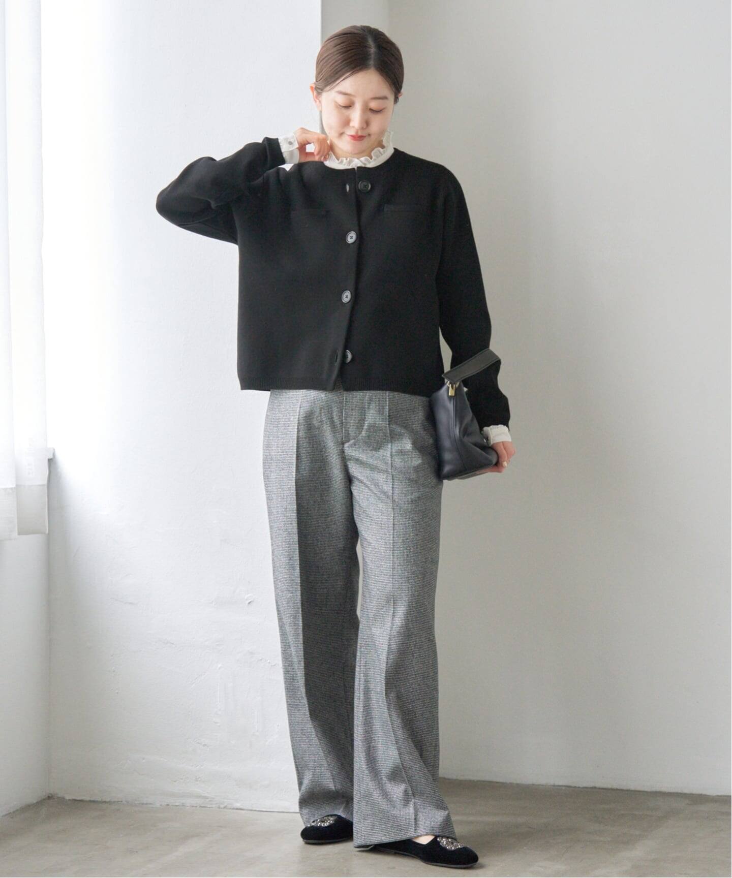 スーパーファインスムースクルーカーディガン イエナ スーパーファインスムースクルーカーディガン（カーディガン