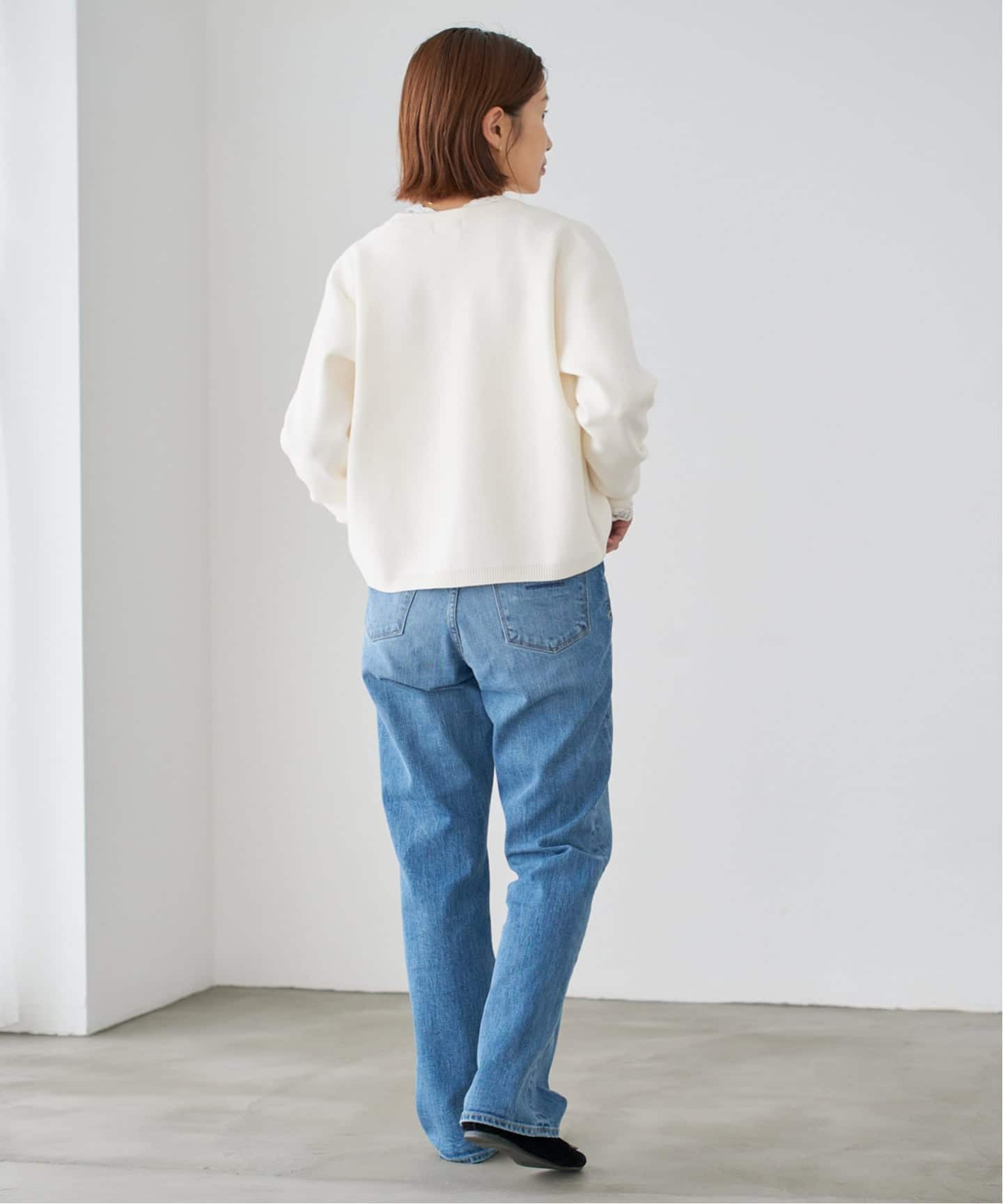 スーパーファインスムースクルーカーディガン イエナ スーパーファインスムースクルーカーディガン（カーディガン