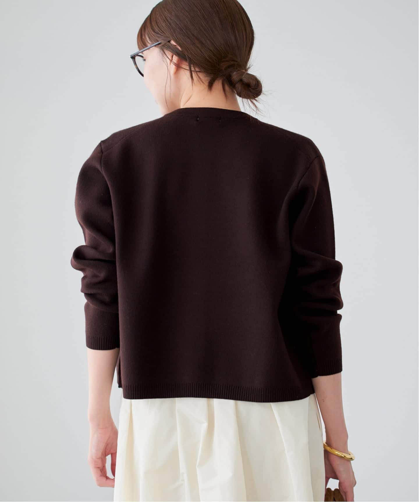 スーパーファインスムースクルーカーディガン イエナ スーパーファインスムースクルーカーディガン（カーディガン