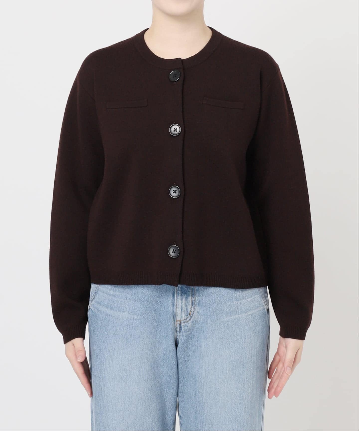 スーパーファインスムースクルーカーディガン（カーディガン）｜IENA