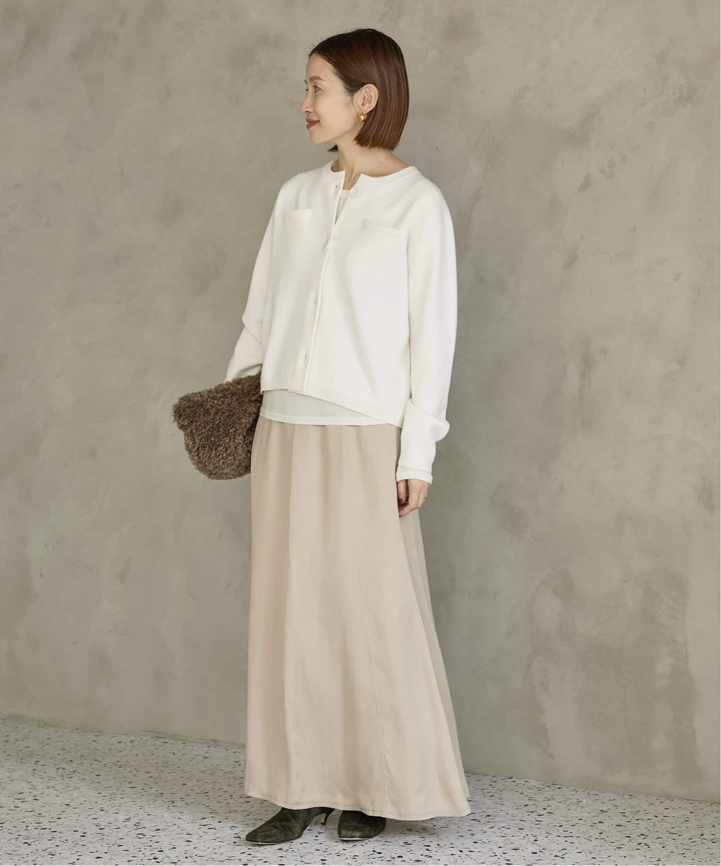 IENA スーパーファインスムースクルーカーディガン イエナ IENA（イエナ） カーディガン スーパーファインスムースクルー