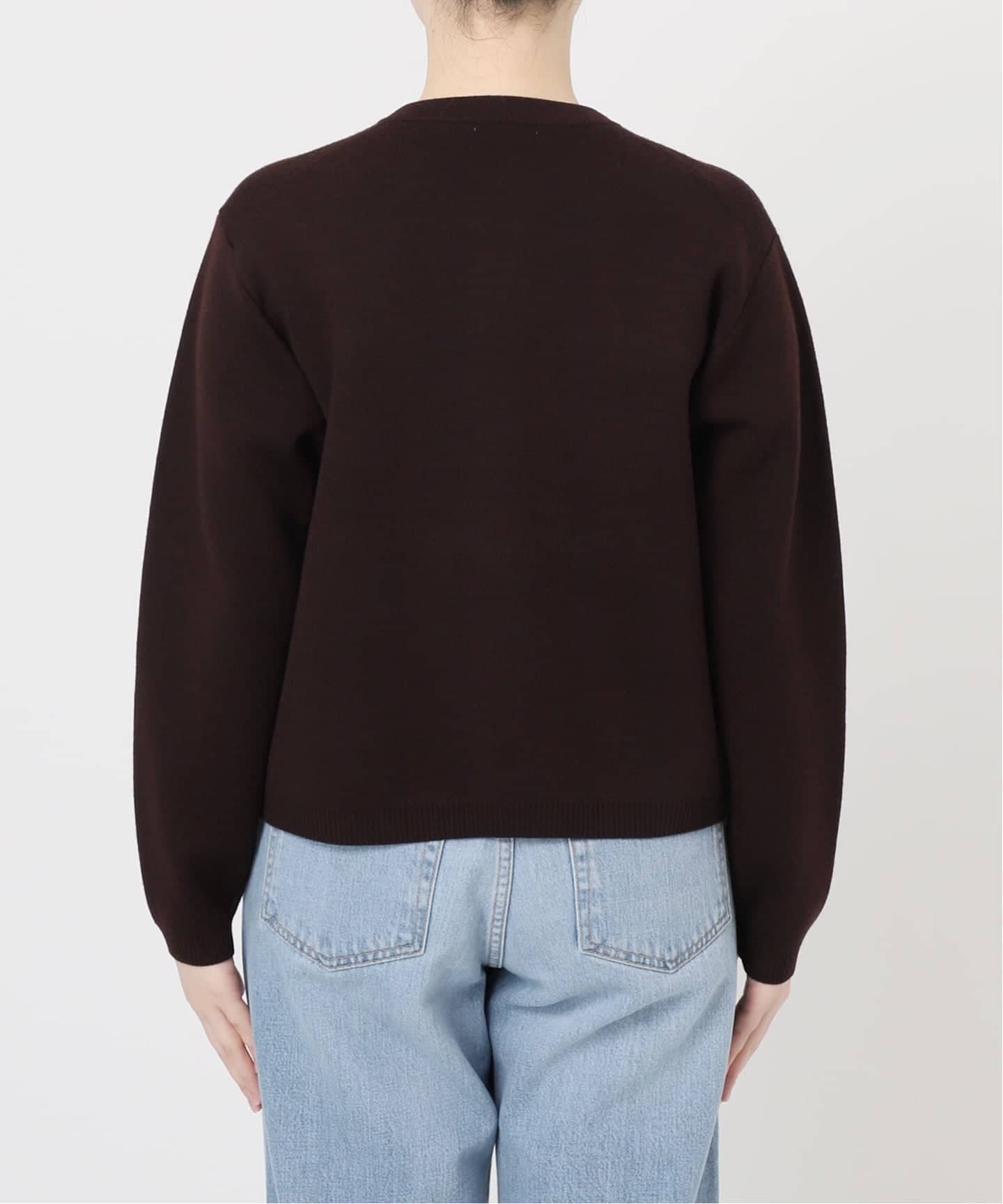 追加2予約》スーパーファインスムースクルーカーディガン