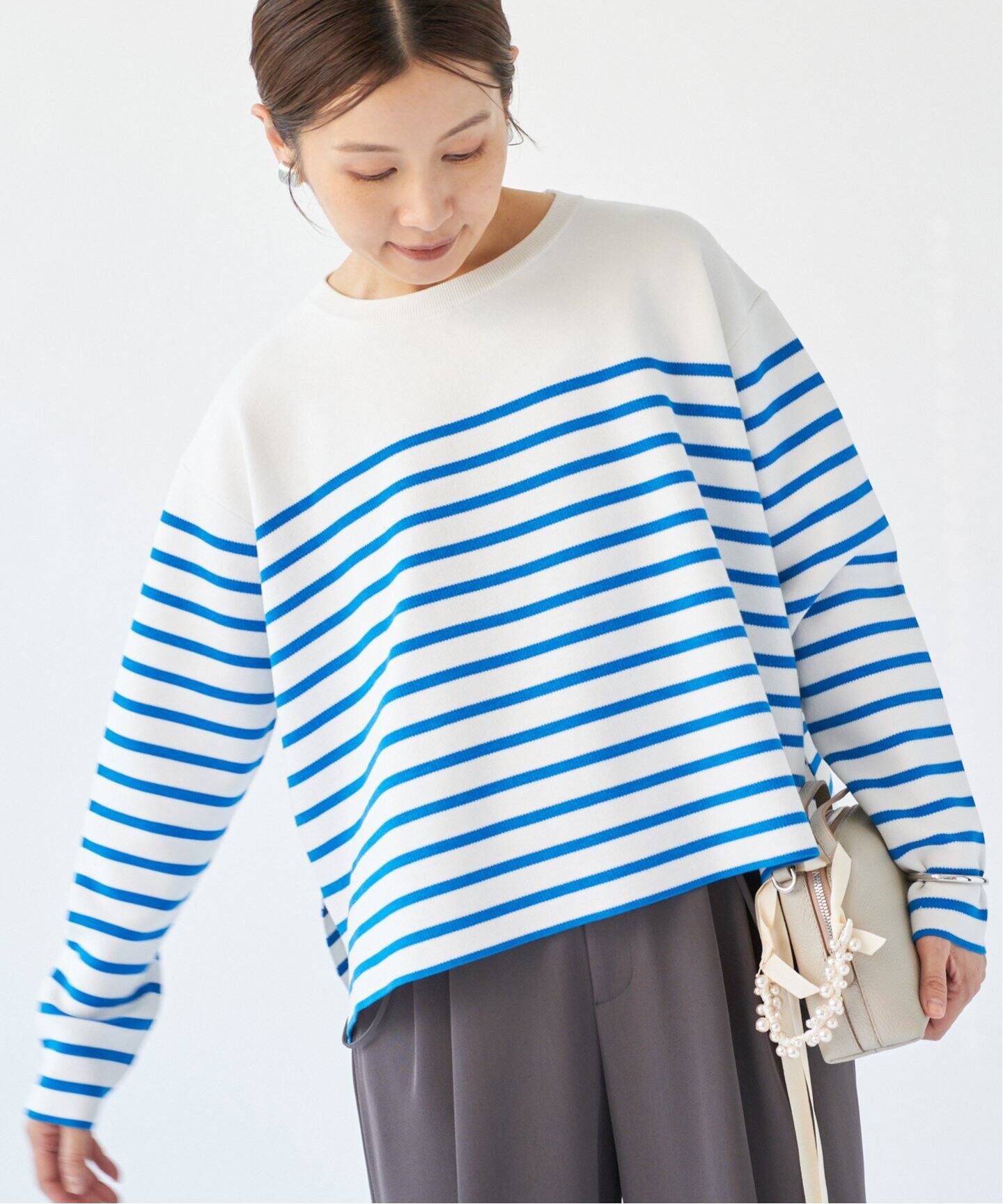極美品 2024AW イエナ IENA スーパーファインスムースVネックプルオーバー/ベージュ ニット セーター トップス【2400014489170】 IENA - 極美品 2024AW イエナ IENA スーパーファインスムースV