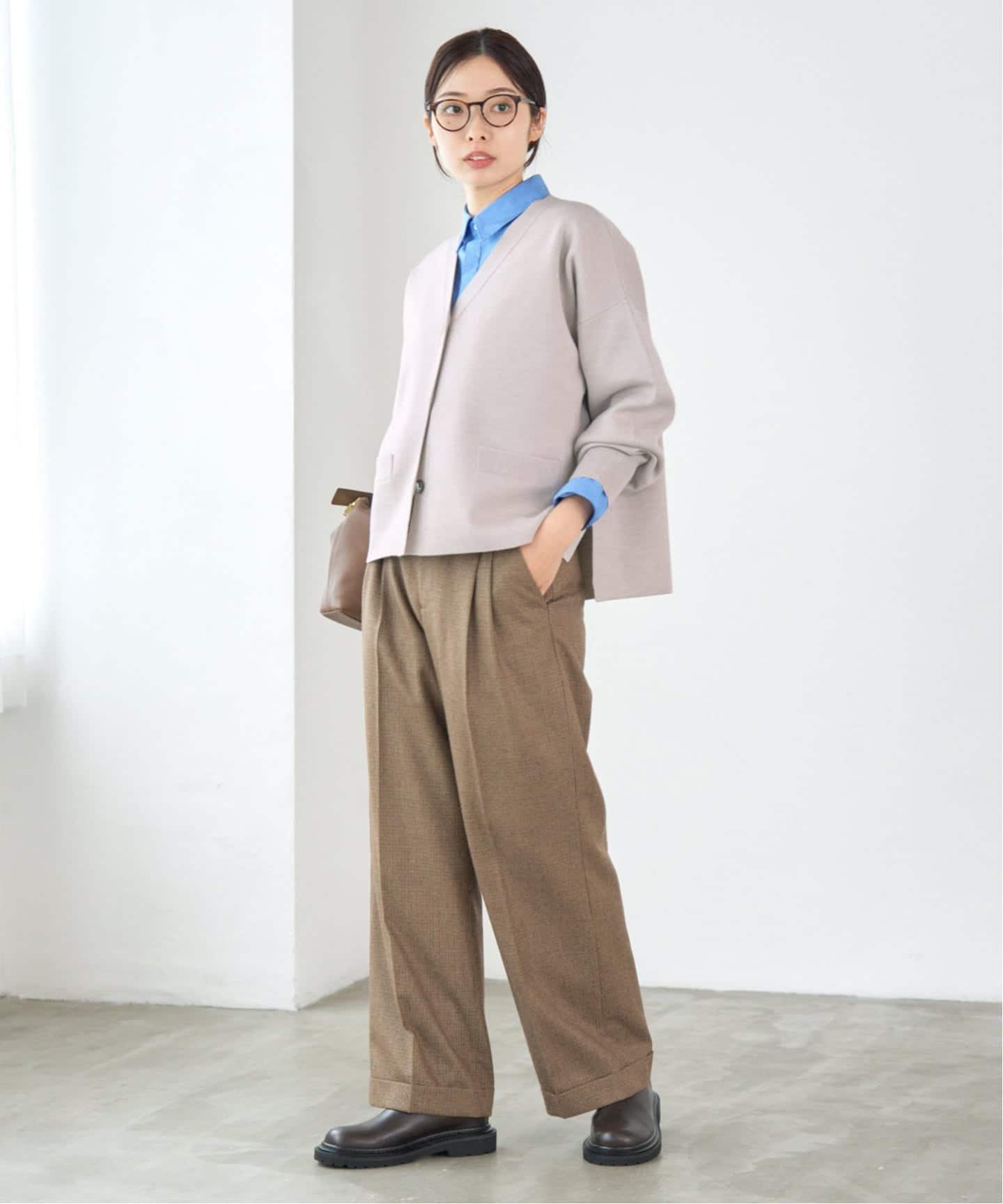 追加3》スーパーファインスムース ショートカーディガン