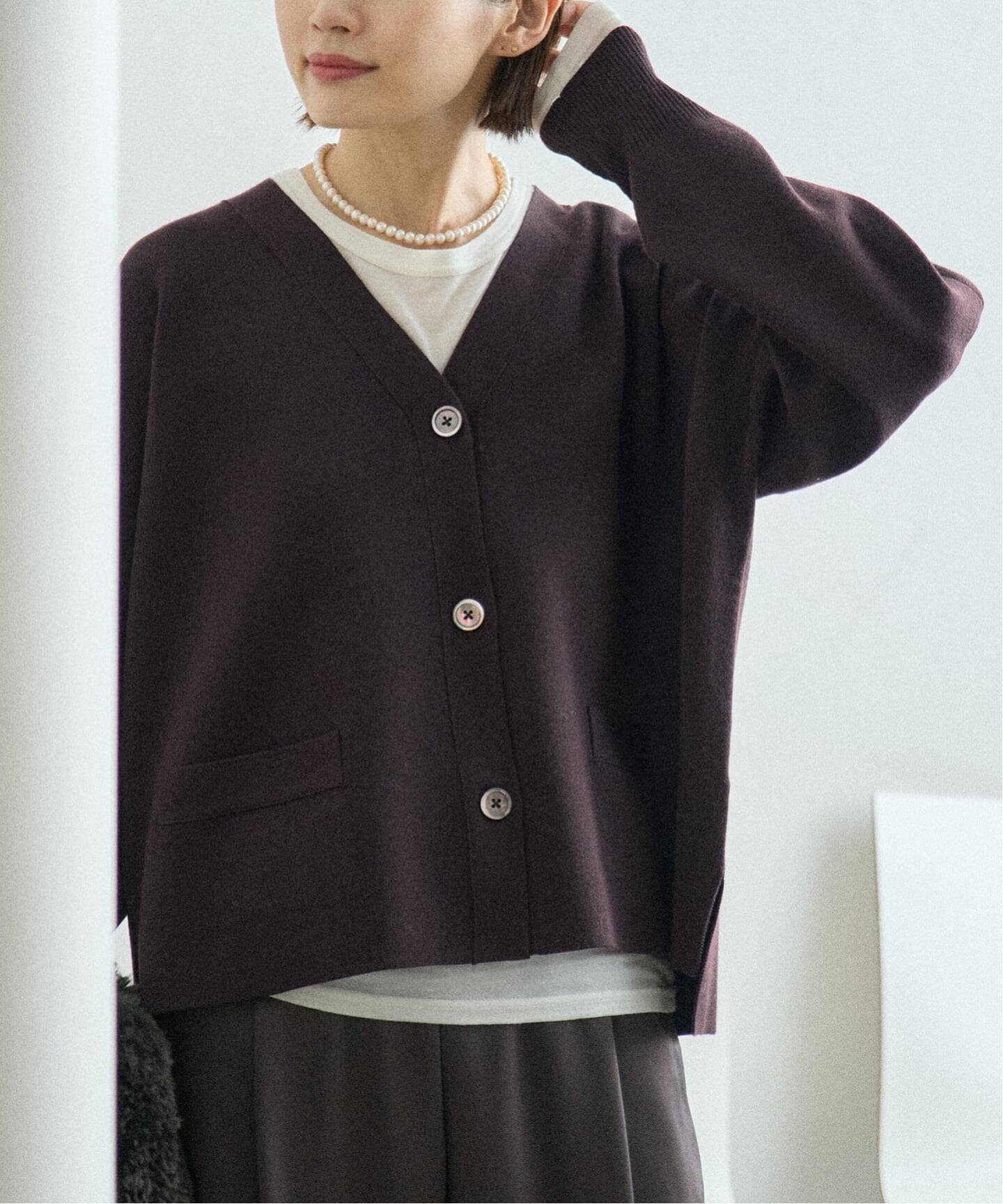 追加4》スーパーファインスムース ショートカーディガン（カーディガン