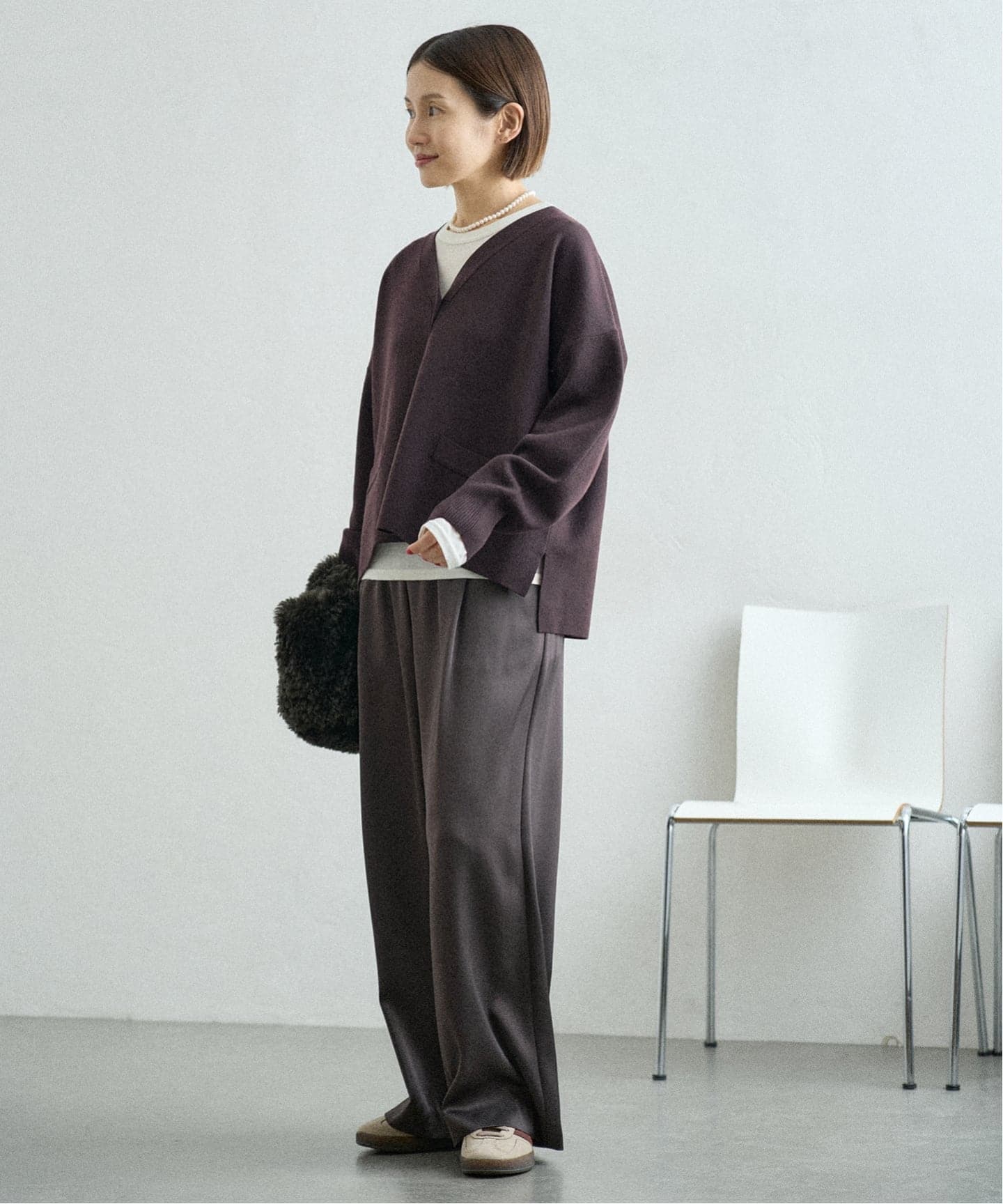 追加4》スーパーファインスムース ショートカーディガン（カーディガン