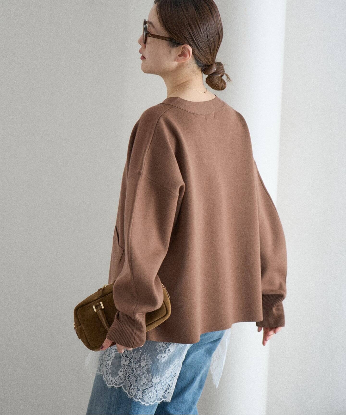 追加4予約》スーパーファインスムース ショートカーディガン