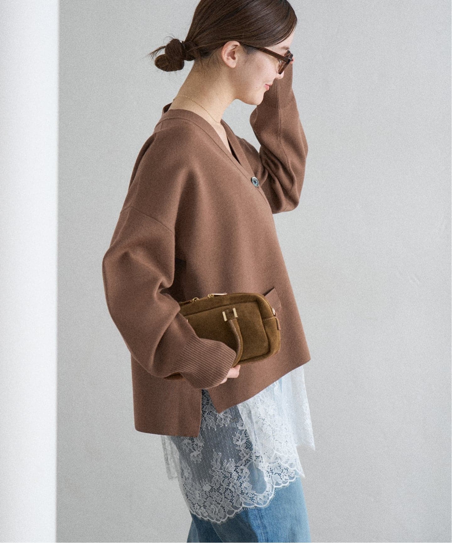 追加4》スーパーファインスムース ショートカーディガン（カーディガン