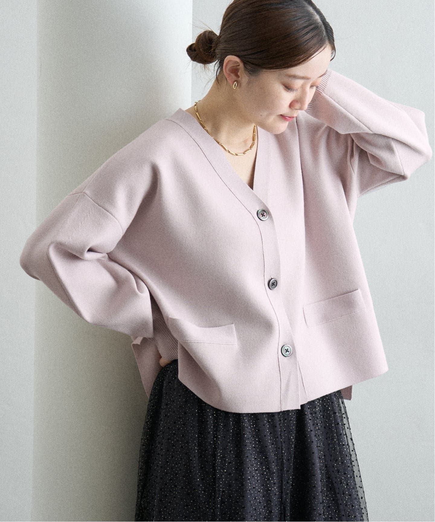 追加4》スーパーファインスムース ショートカーディガン（カーディガン