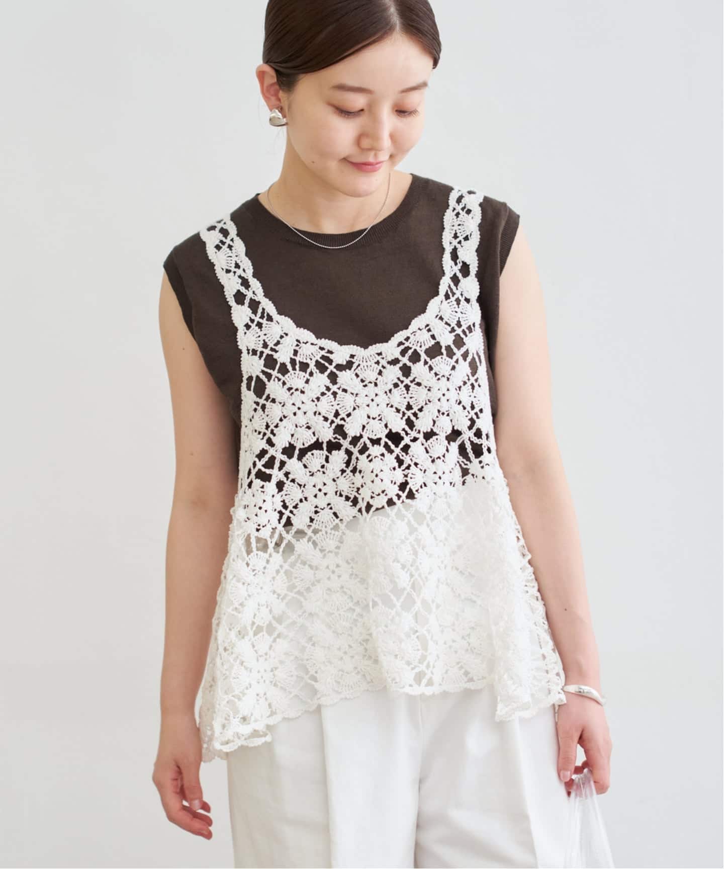 追加》クロシェタンク（ニット／セーター）｜IENA（イエナ）の