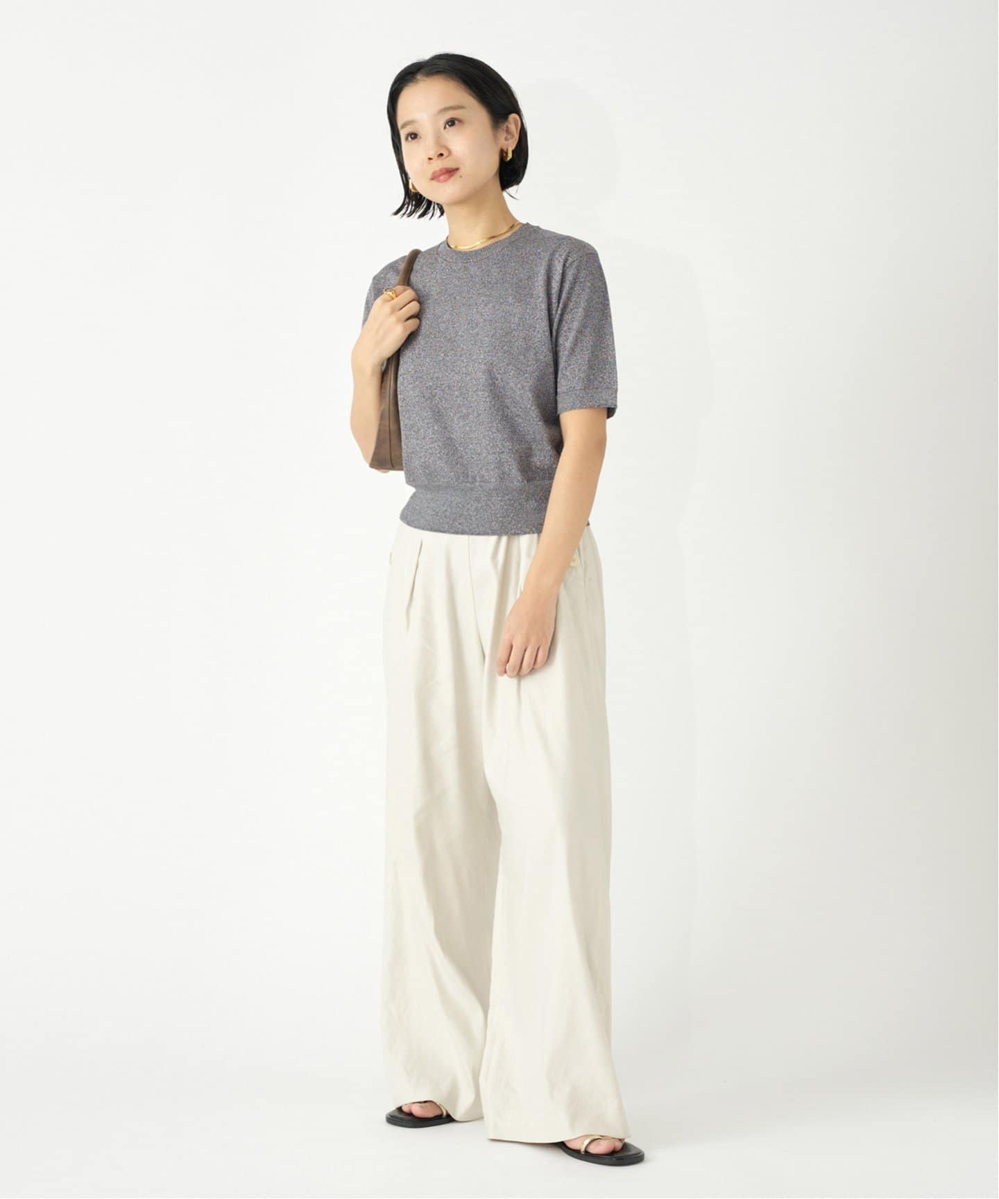 LEVITAハーフスリーブプルオーバー（ニット／セーター）｜IENA（イエナ