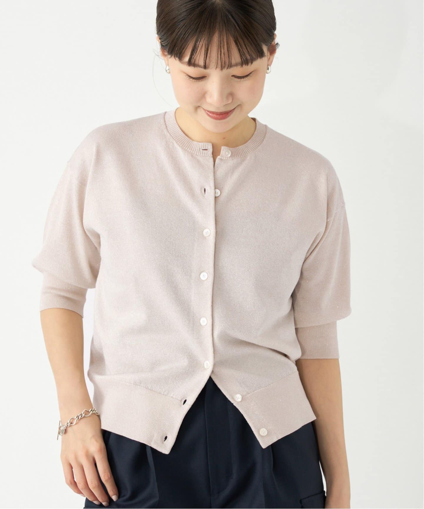 IÉNA LEVITA クルーカーディガン シルバー 未使用 LEVITA クルー