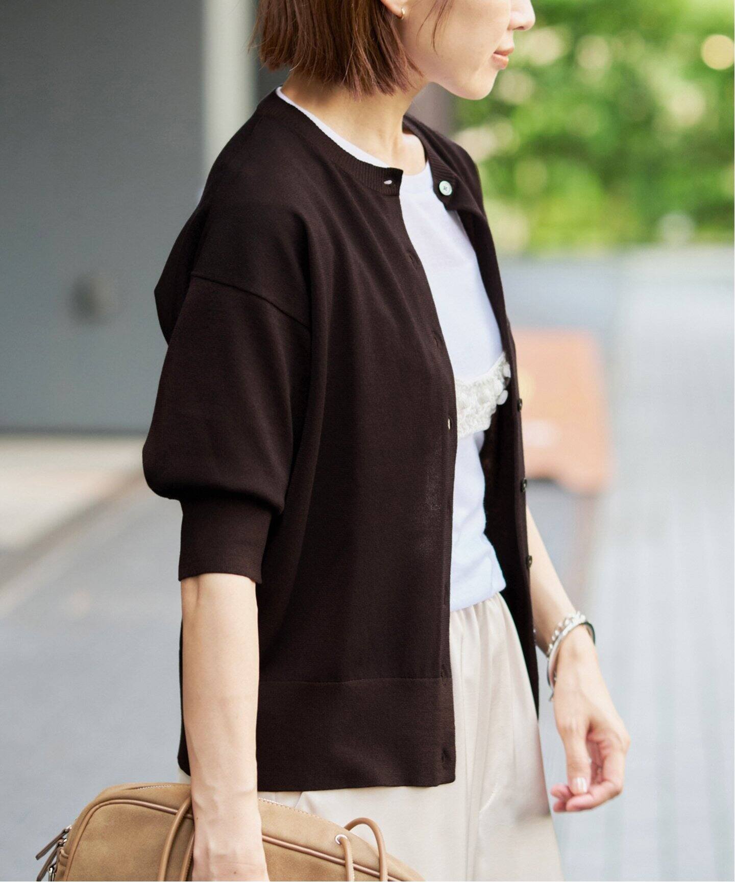 未使用品 IENA イエナ 25ss LEVITAクルーカーディガン ベージュ 未使用品 IENA イエナ 25ss LEVITAクルーカーディガン ベージュ