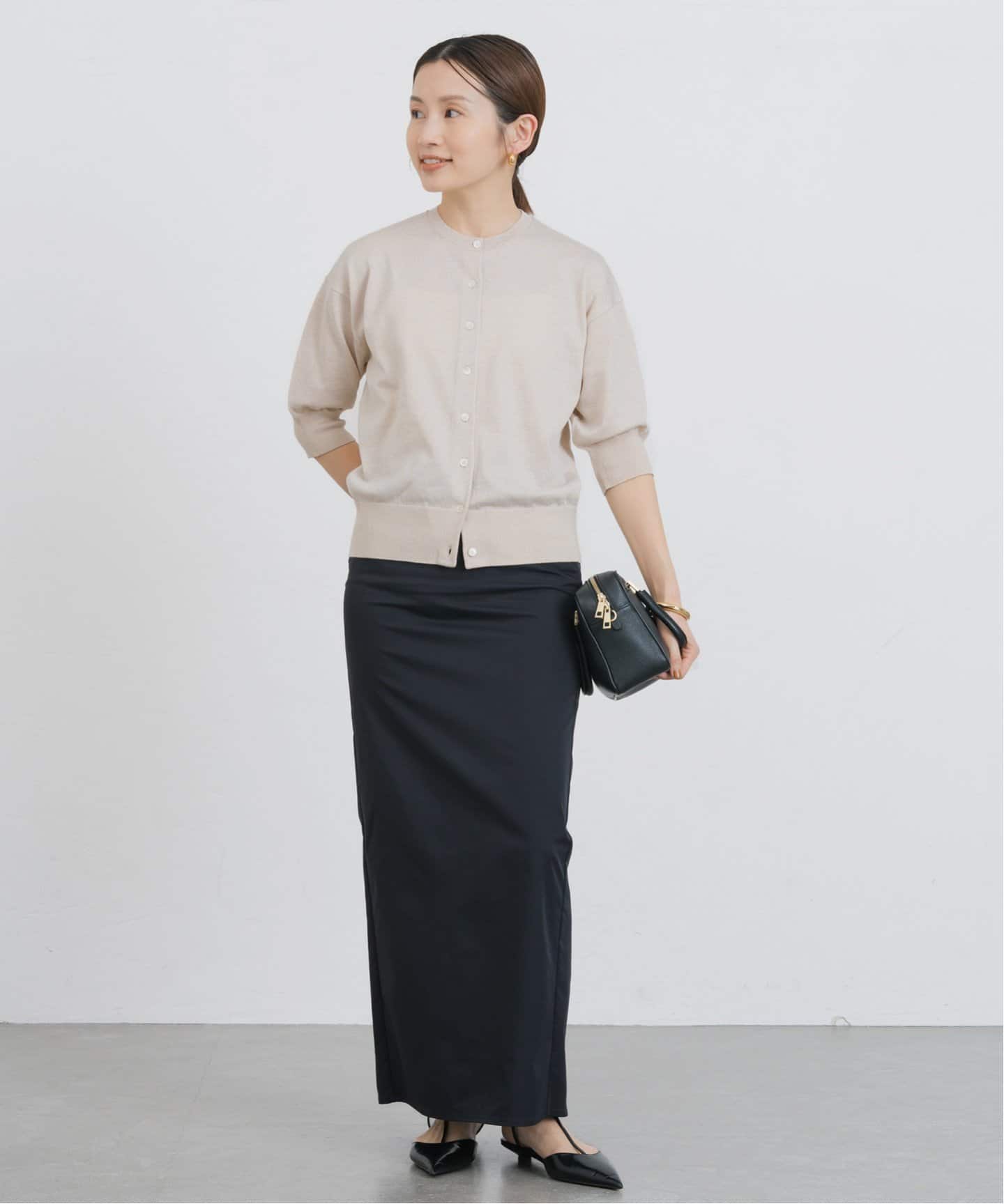 IENA LEVITA クルーカーディガン　新品未使用 イエナ IENA 《追加2予約》LEVITAクルーカーディガン （ゴールド