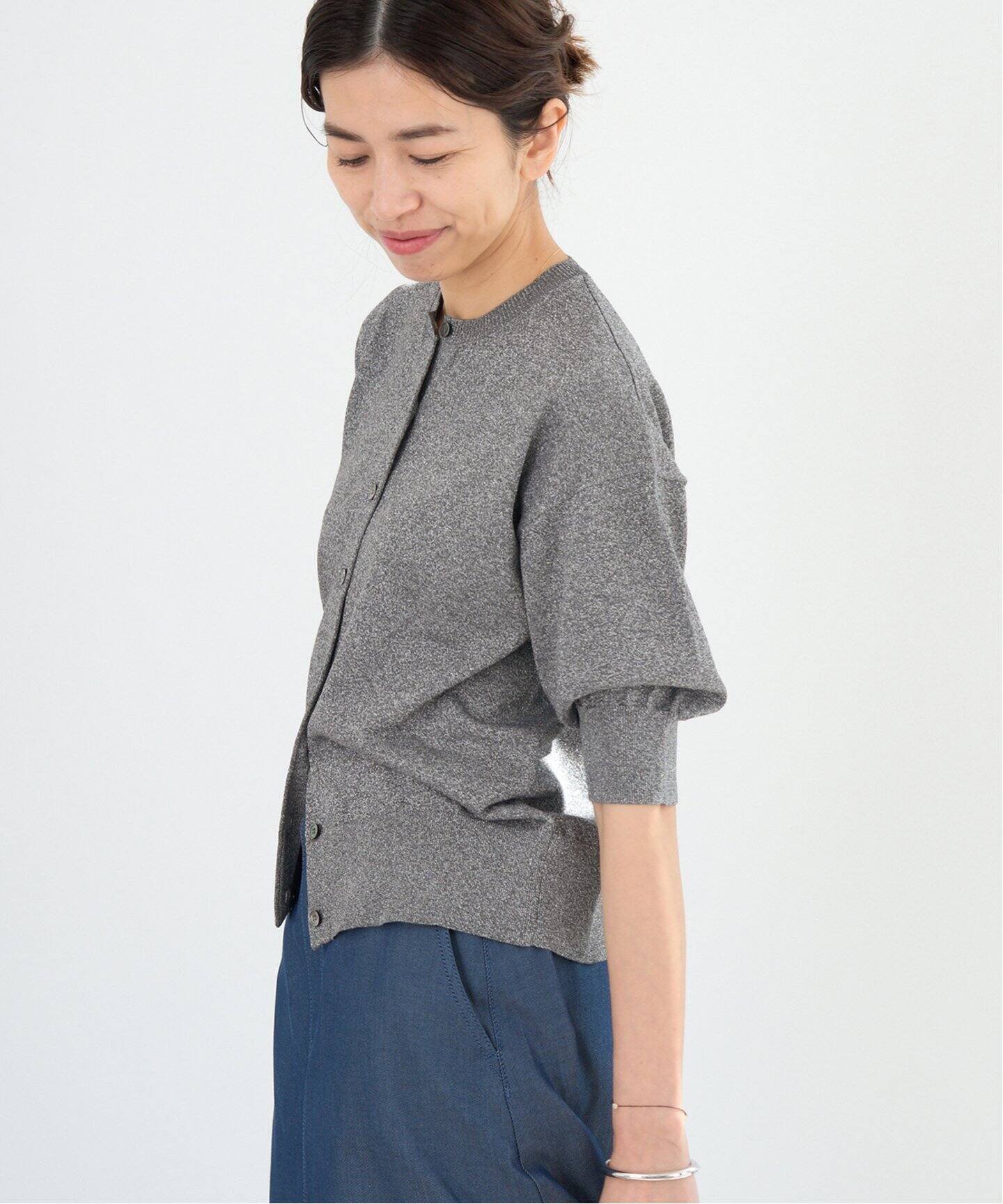 未使用品 IENA イエナ 25ss LEVITAクルーカーディガン ベージュ 追加3》LEVITAクルーカーディガン（カーディガン）｜IENA