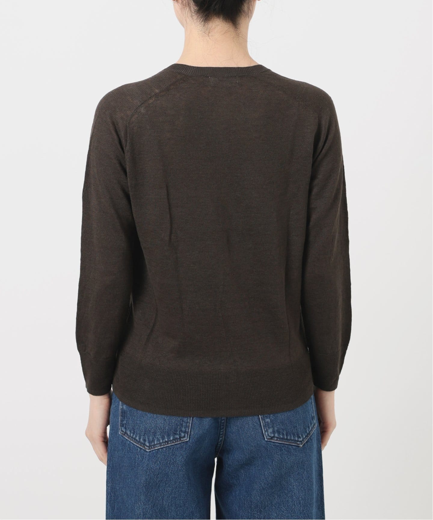 追加》フレンチリネン7分袖カーディガン（カーディガン）｜IENA