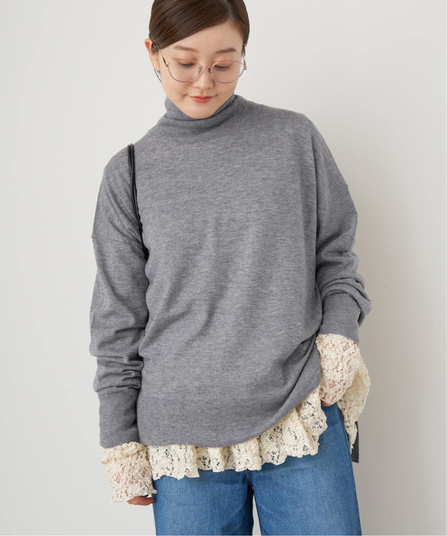 イエナニット IENA（イエナ）の「AQUAハイネックワイドプルオーバー◇（ニット