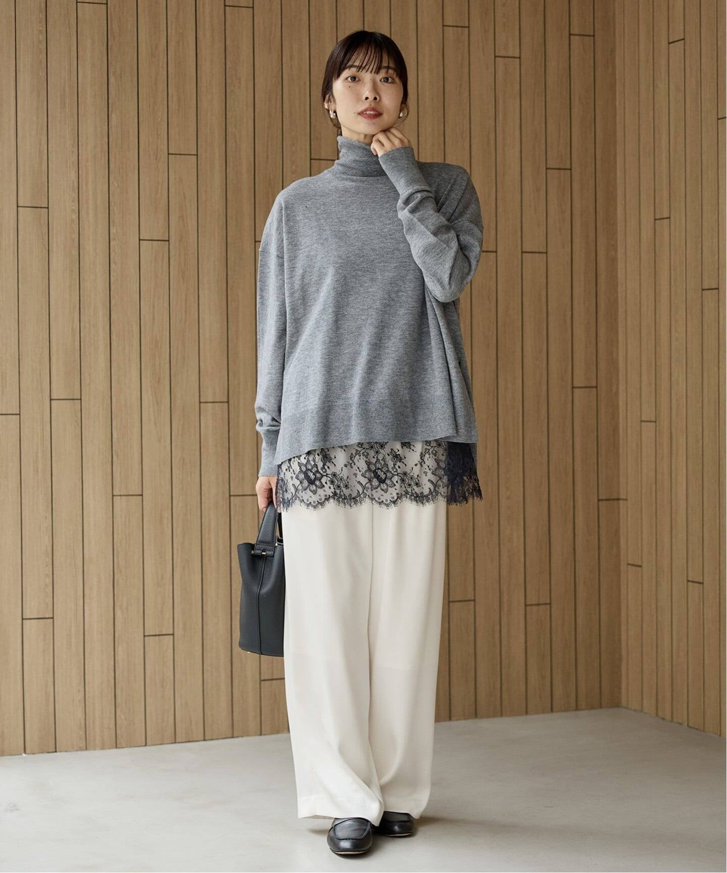 ライトウールビッグタートルプルオーバー（ニット／セーター）｜IENA