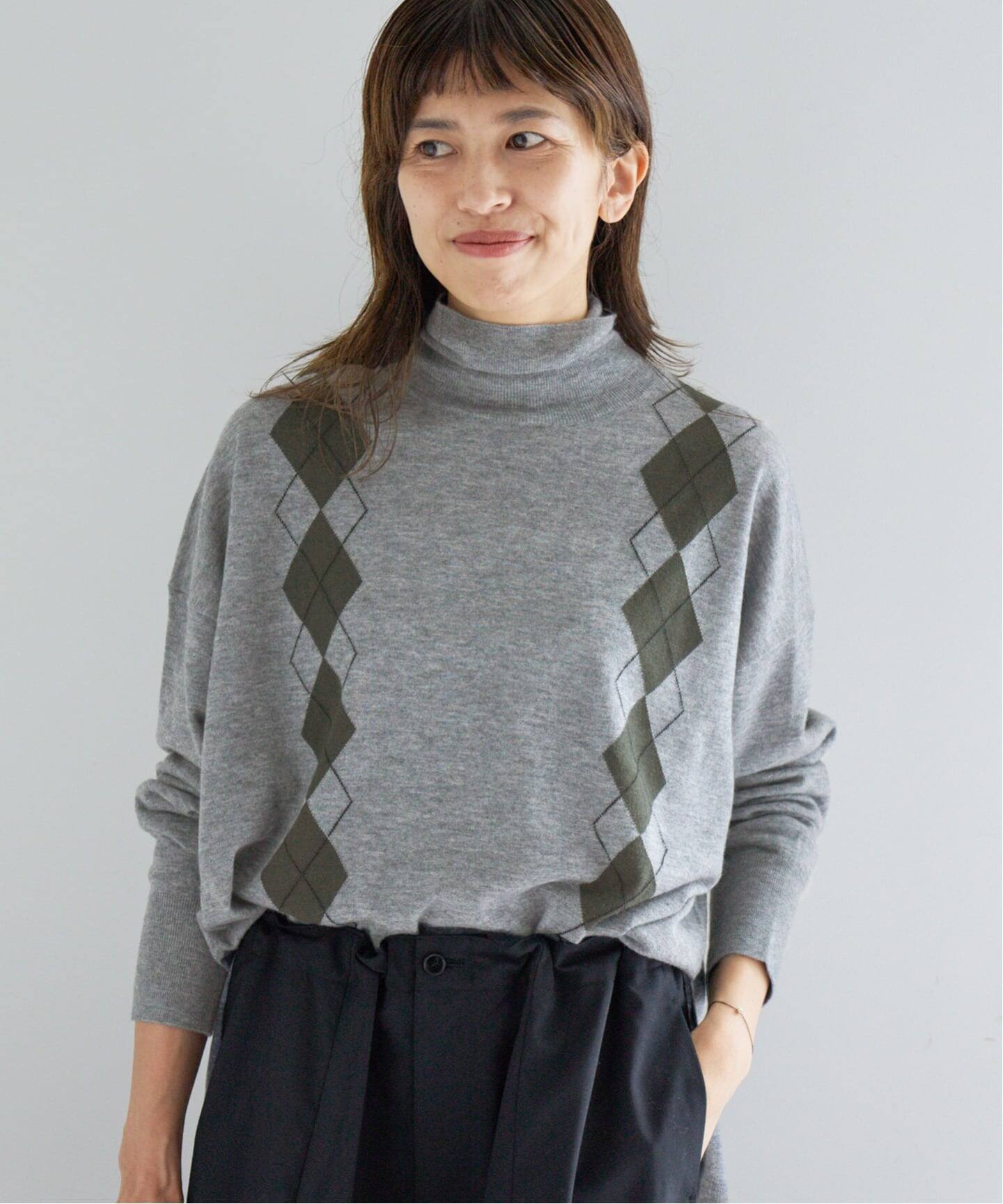 ライトウールアーガイルニット（ニット／セーター）｜IENA（イエナ）の