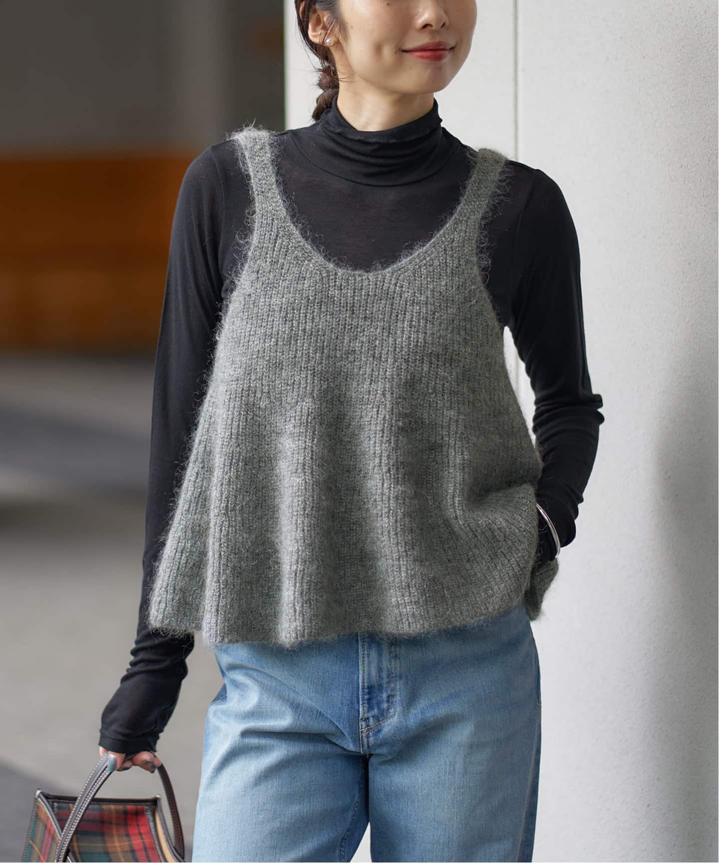 モヘヤミックスフレアタンク（ベスト）｜IENA（イエナ）の通販