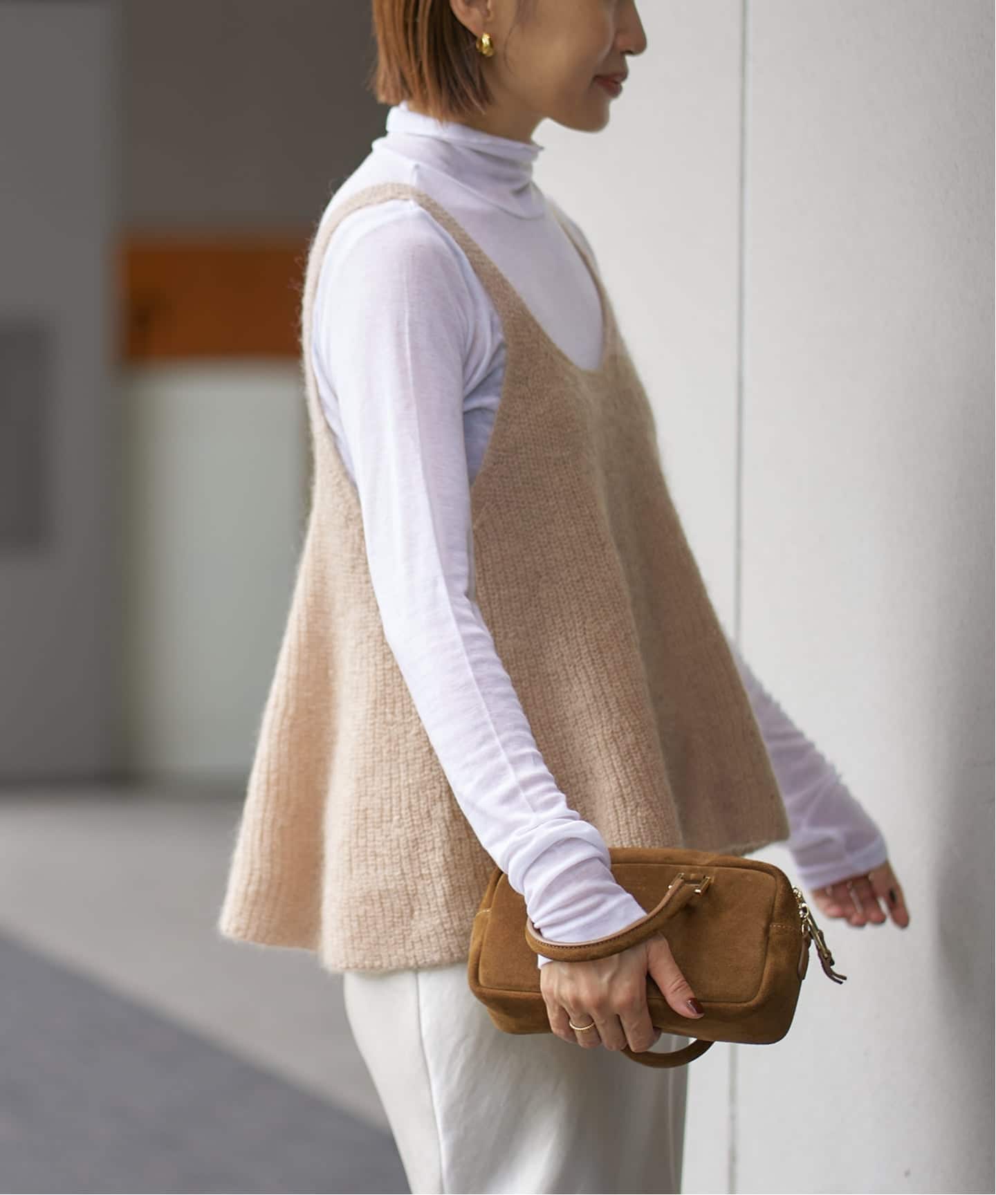 モヘヤミックスフレアタンク（ベスト）｜IENA（イエナ）の通販