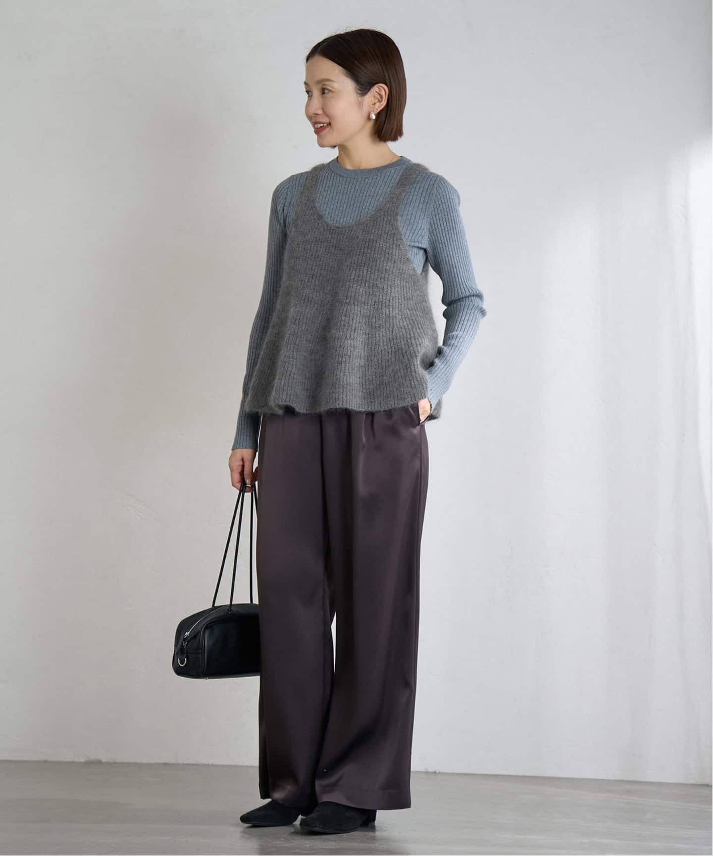 WEB限定/追加》モヘヤミックスフレアタンク（ニット／セーター）｜IENA