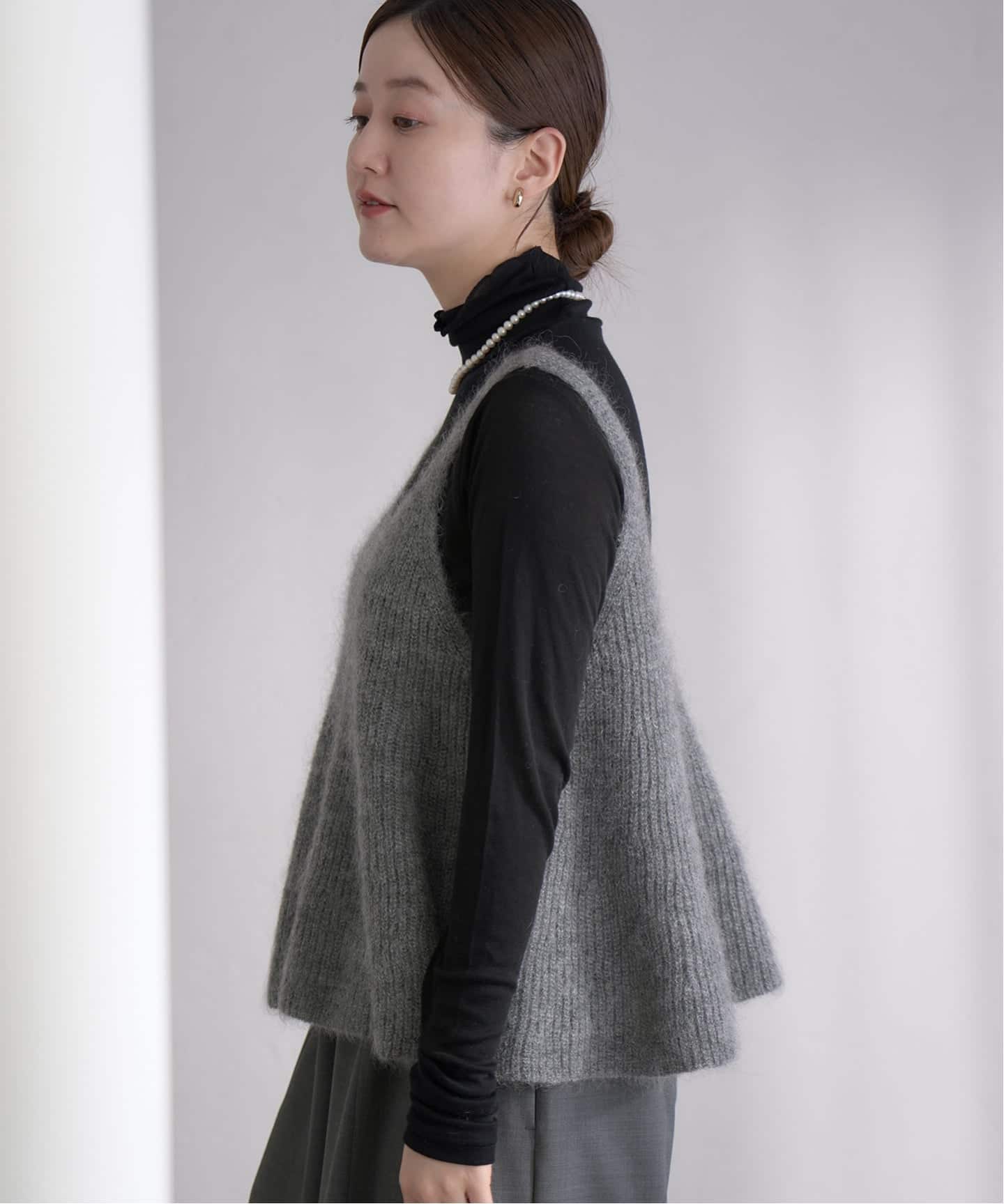 WEB限定/追加》モヘヤミックスフレアタンク（ニット／セーター）｜IENA