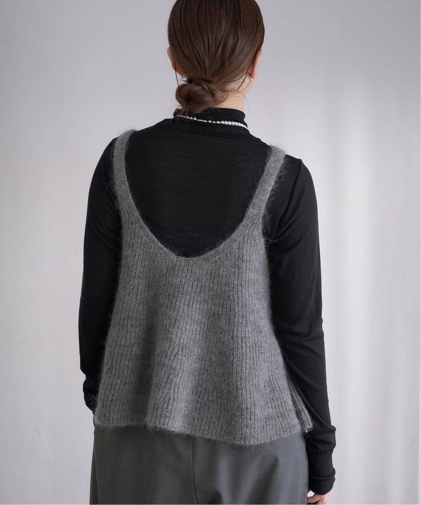 WEB限定/追加》モヘヤミックスフレアタンク（ニット／セーター）｜IENA