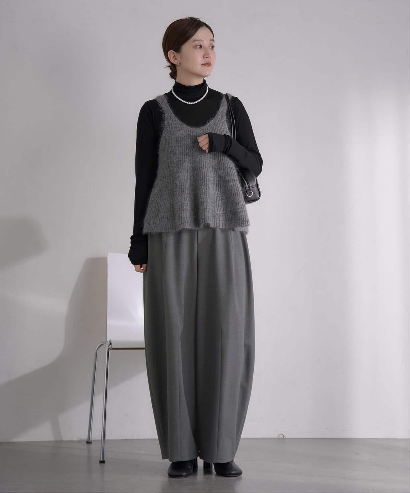 WEB限定/追加予約》モヘヤミックスフレアタンク（ニット／セーター