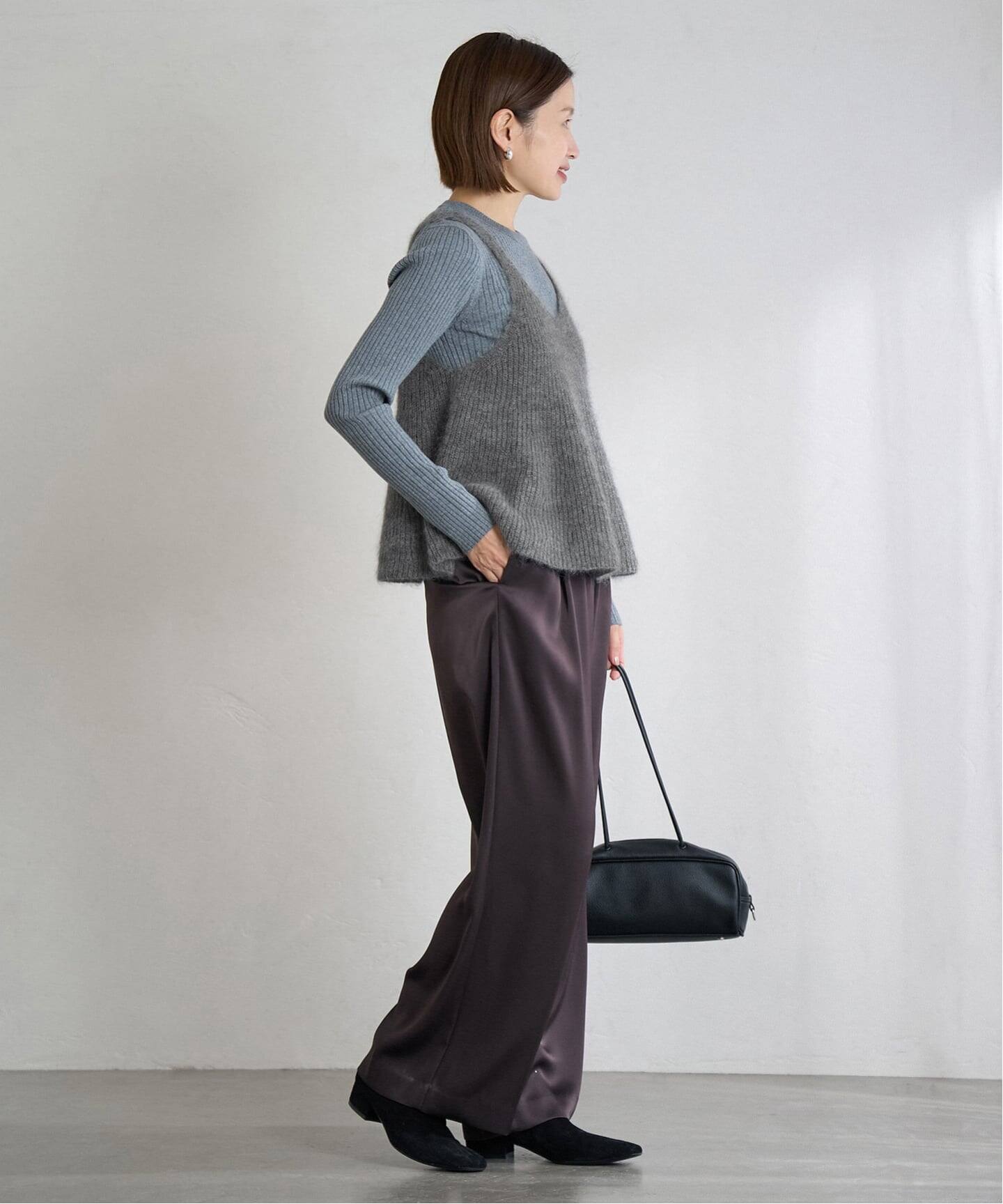 WEB限定/追加》モヘヤミックスフレアタンク（ニット／セーター）｜IENA