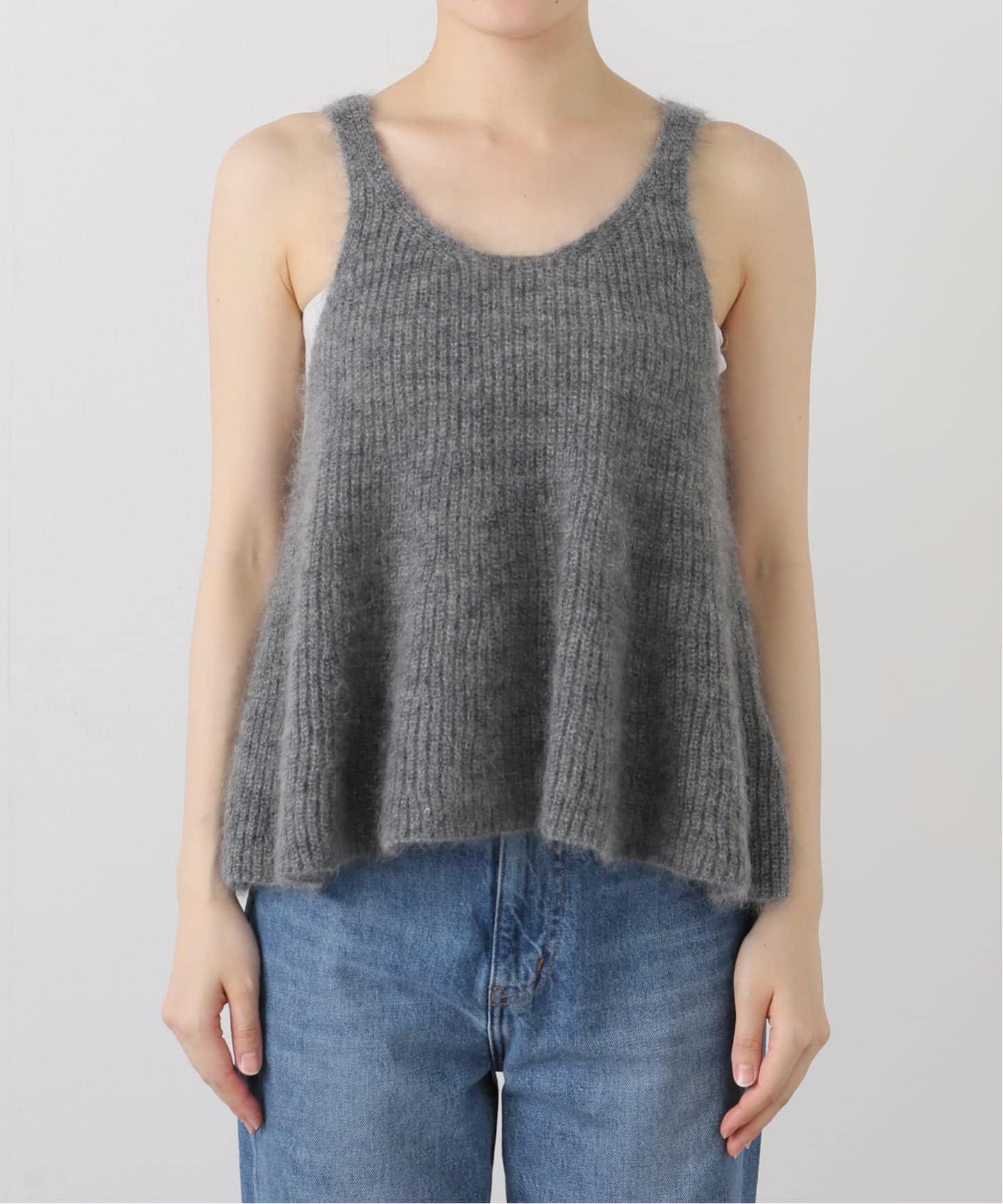 WEB限定/追加予約》モヘヤミックスフレアタンク（ニット／セーター