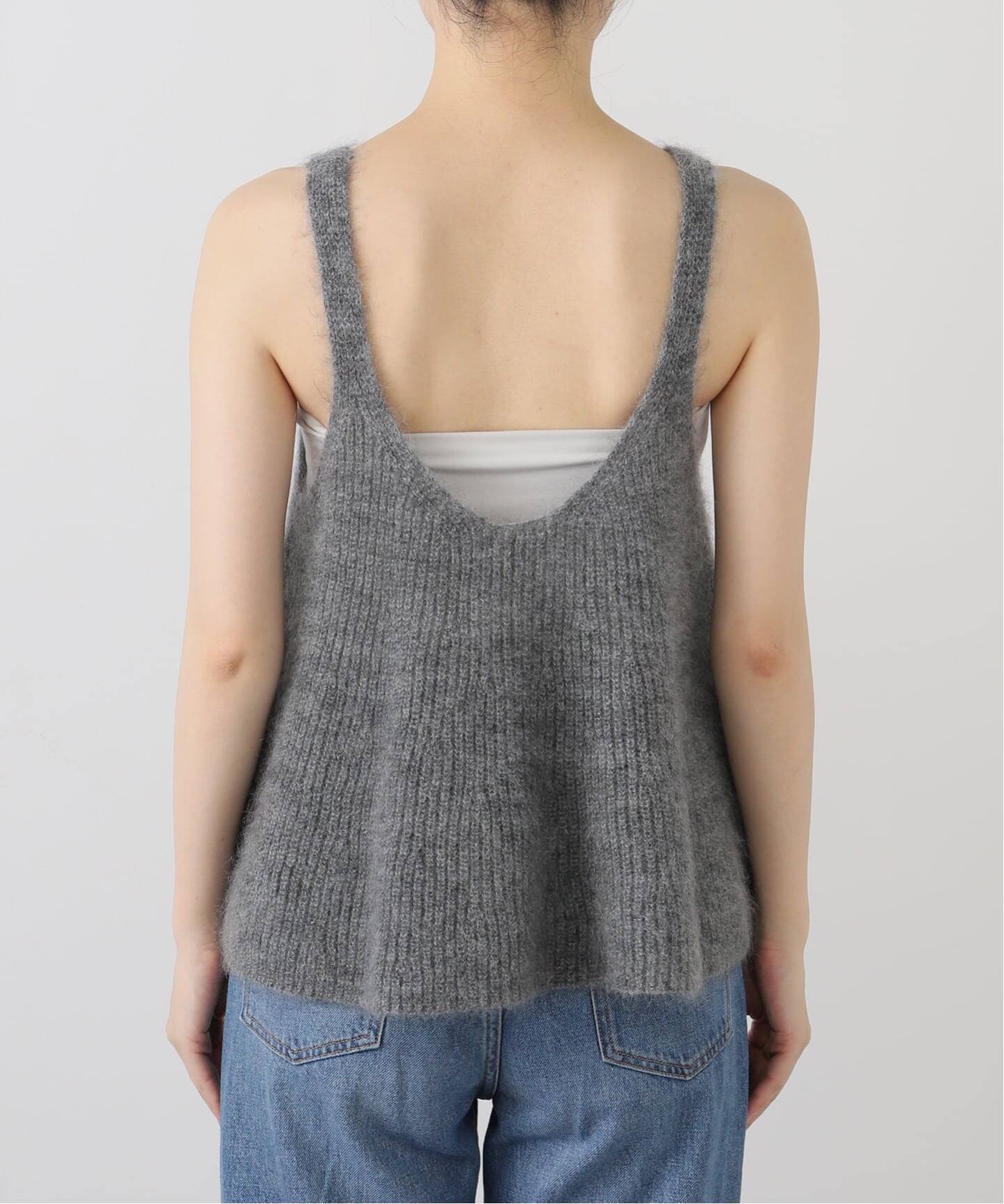 25AW IENA モヘヤミックスフレアタンク チャコールグレー 完売品☆ IENA｜《WEB限定/追加》モヘヤミックスフレアタンク | Rakuten Fashion