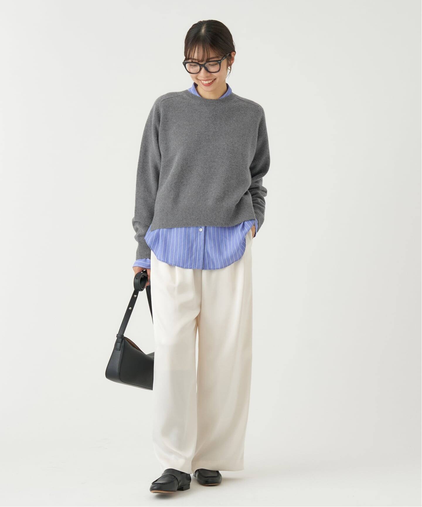 chi☆coo☆niko　新品✨IENA SUPER180 クルーネック IENA ニット セーター SUPER180クルーネックプルオーバー