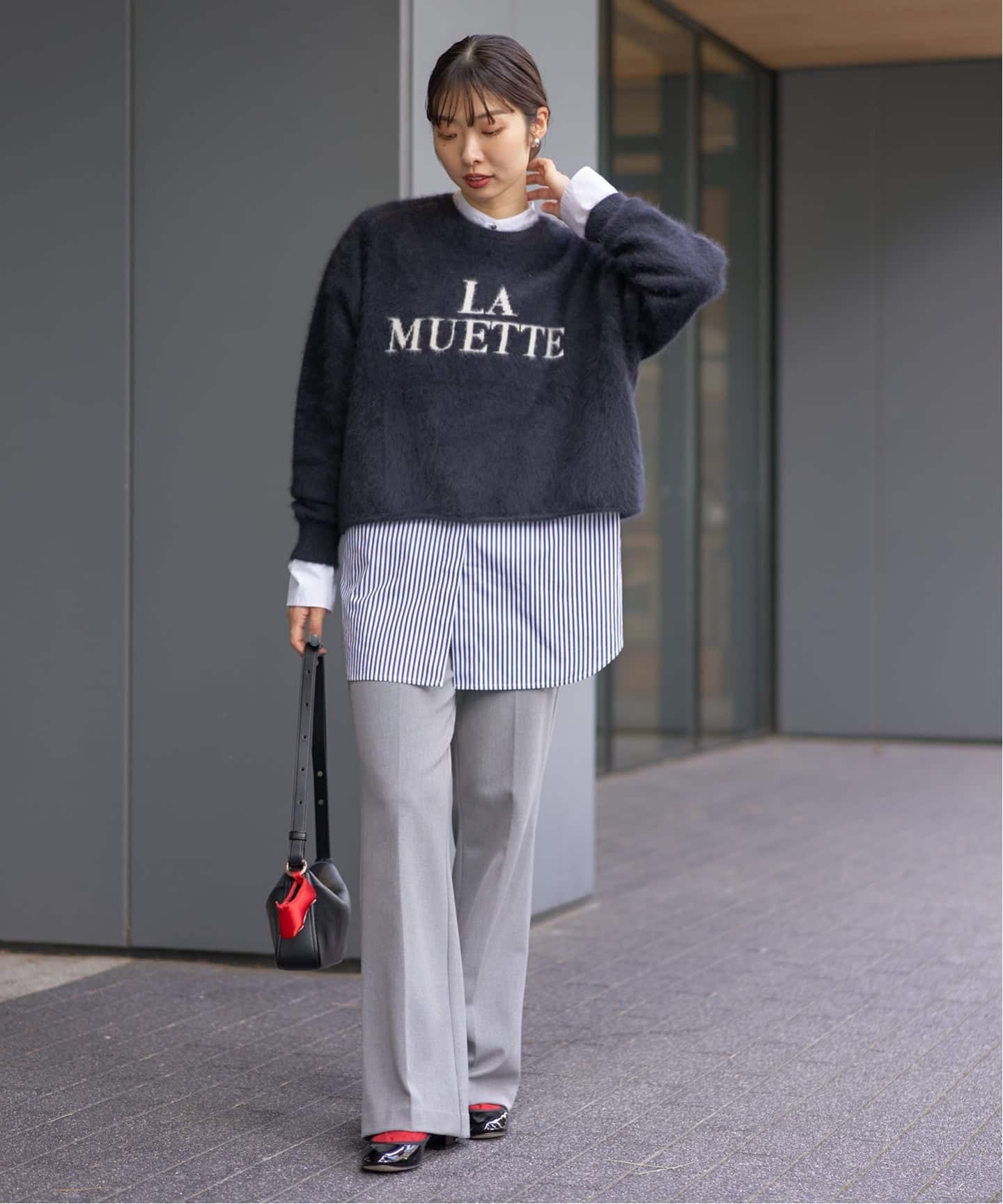 フォックス混LA MUETTE ロゴニット（ニット／セーター）｜IENA（イエナ