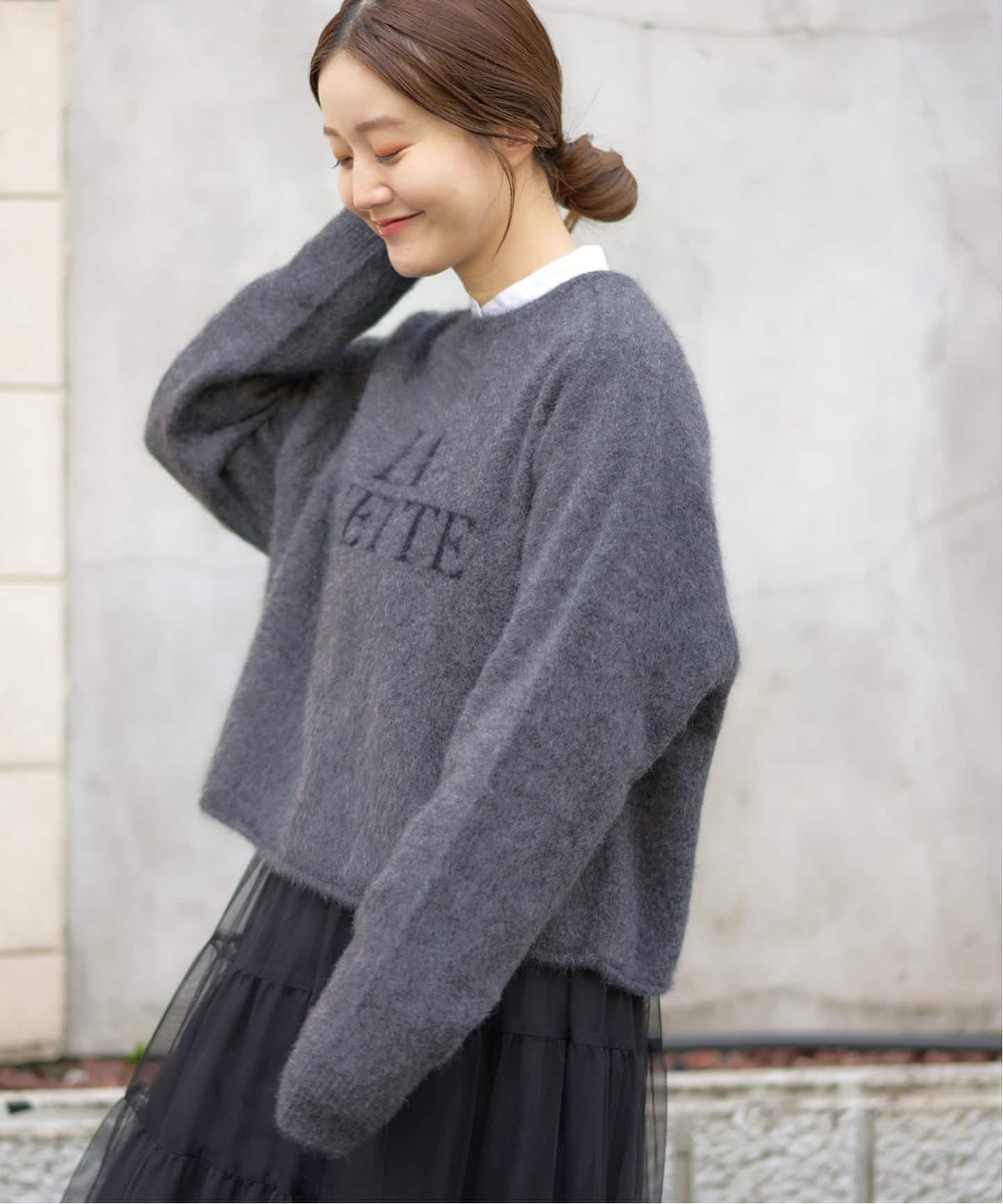 フォックス混LA MUETTE ロゴニット（ニット／セーター）｜IENA（イエナ