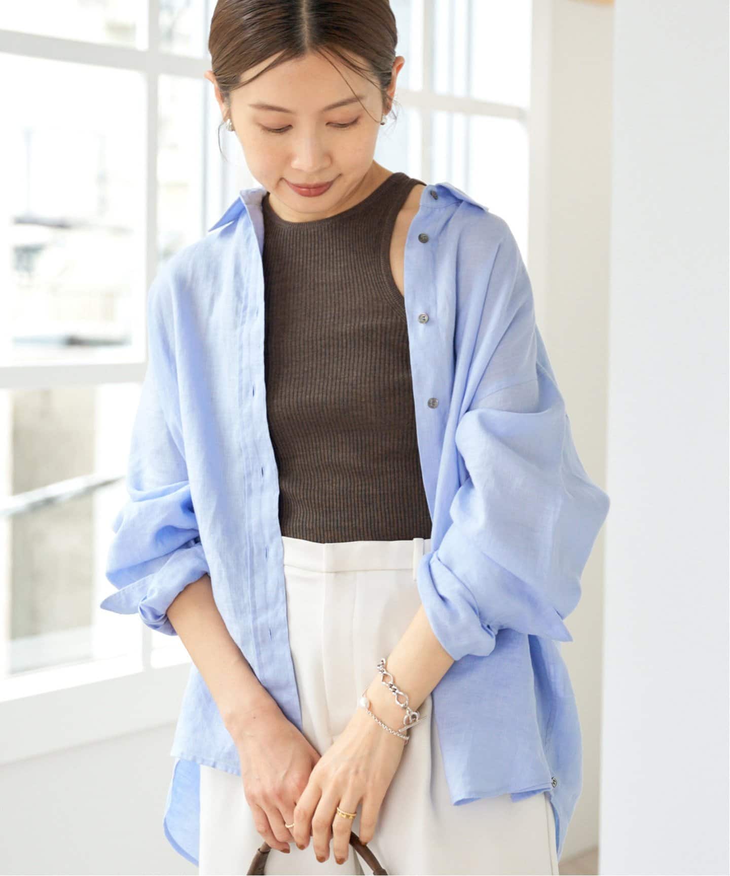 シルクコットンアメスリプルオーバー（タンクトップ）｜IENA