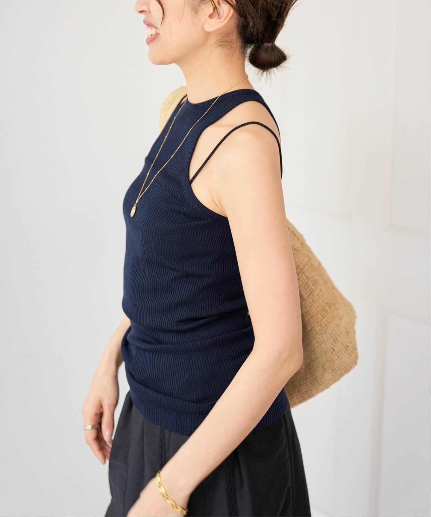 シルクコットンアメスリプルオーバー（タンクトップ）｜IENA