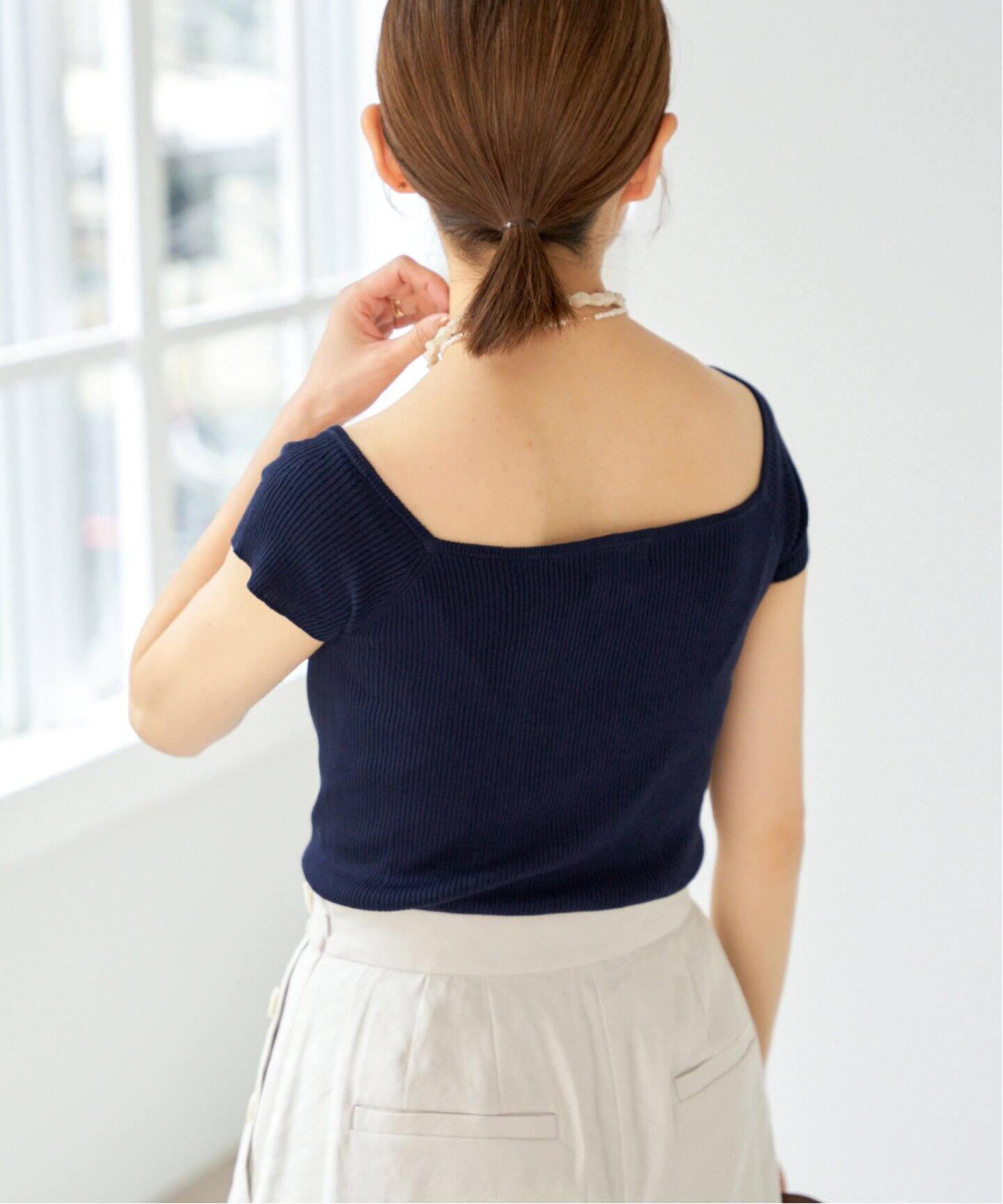 Graphpaper ドロップショルダー プルオーバーコットンニット 00 Ravelry: ドロップショルダープルオーバー pattern by Mariko