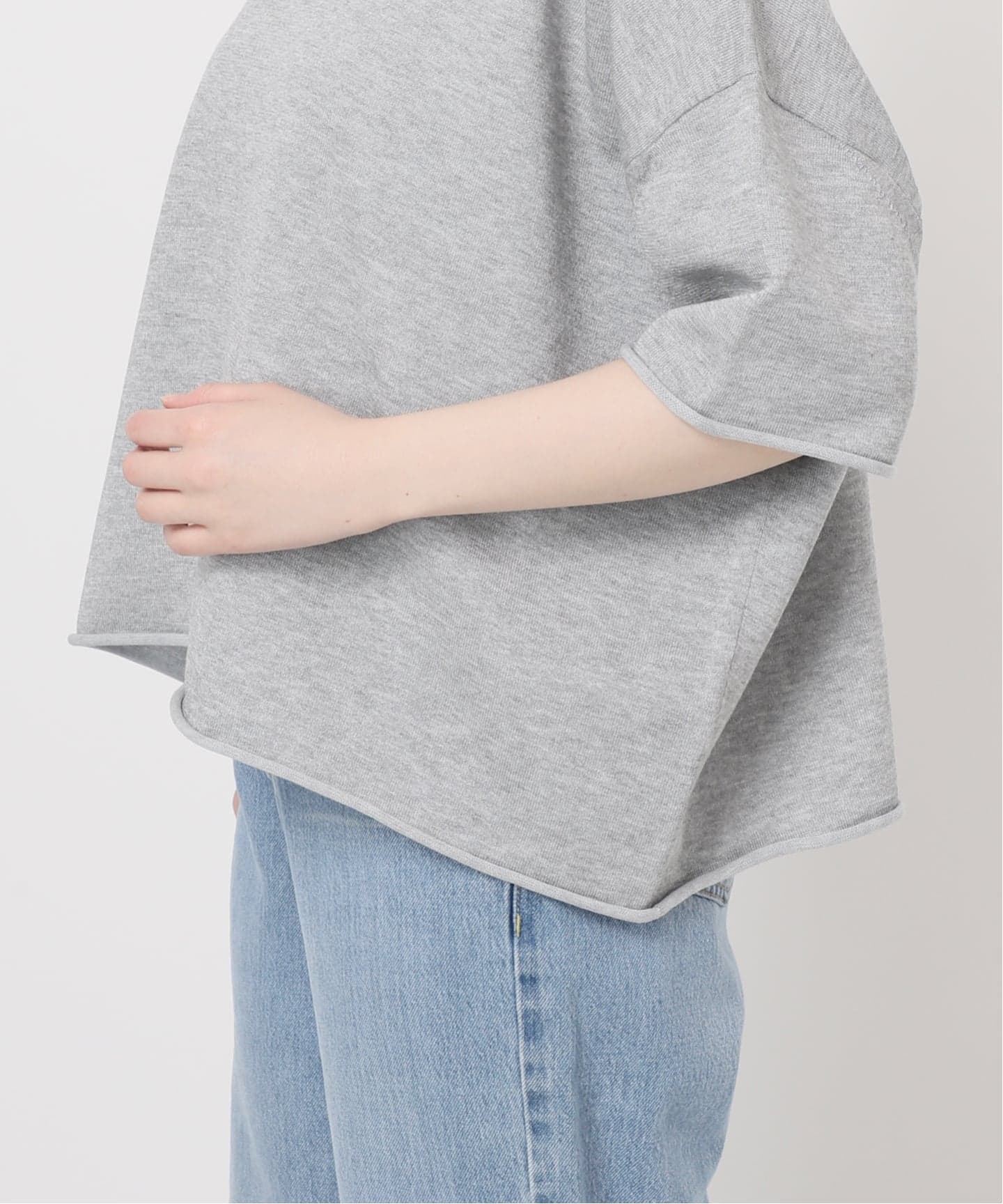 IENA イエナ LEVITA コットンハーフスリーブ　プルオーバー 追加》LEVITA コットンハーフスリーブプルオーバー（ニット