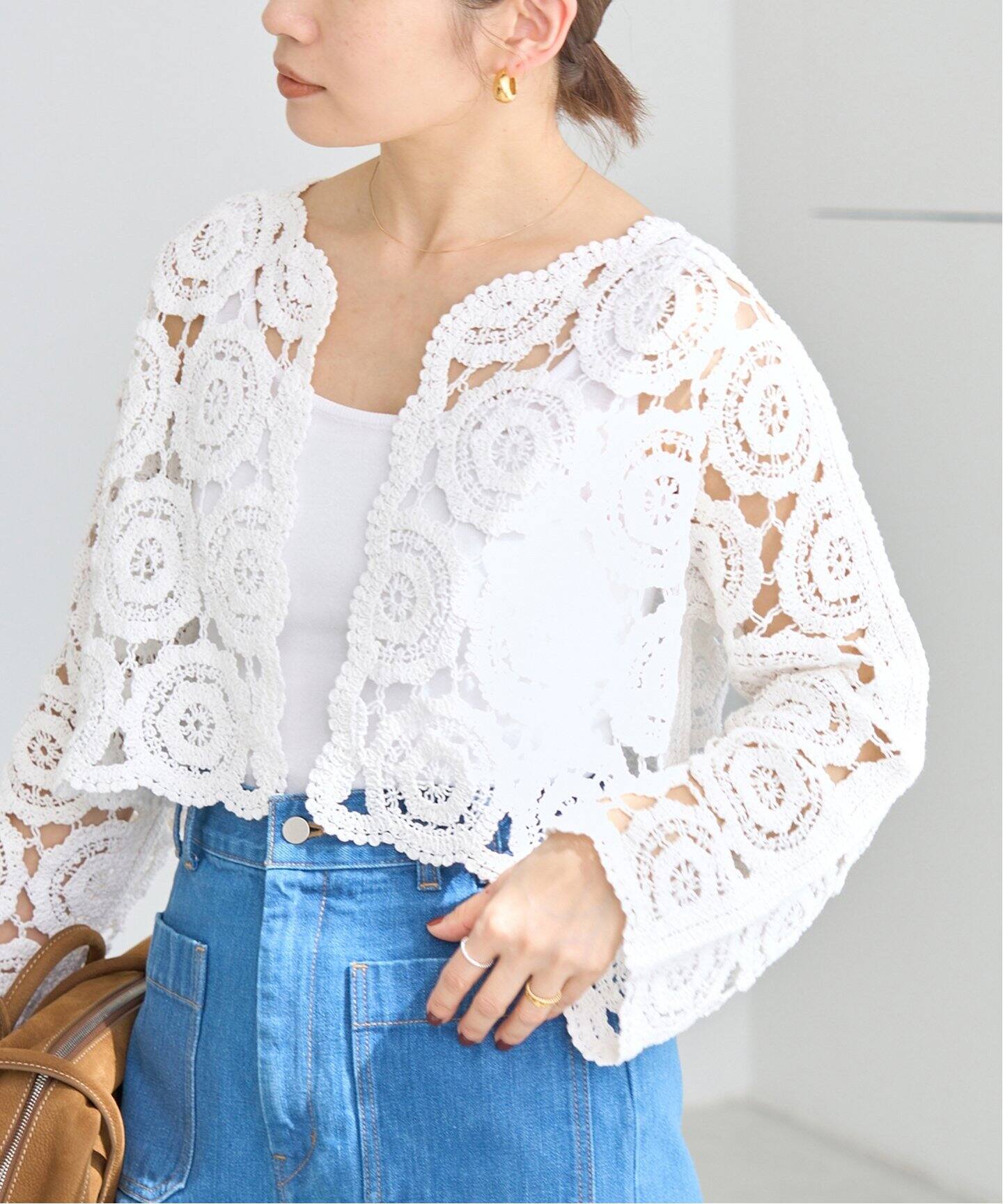 コードエンブロイダリーカーディガン（ニット／セーター）｜IENA  