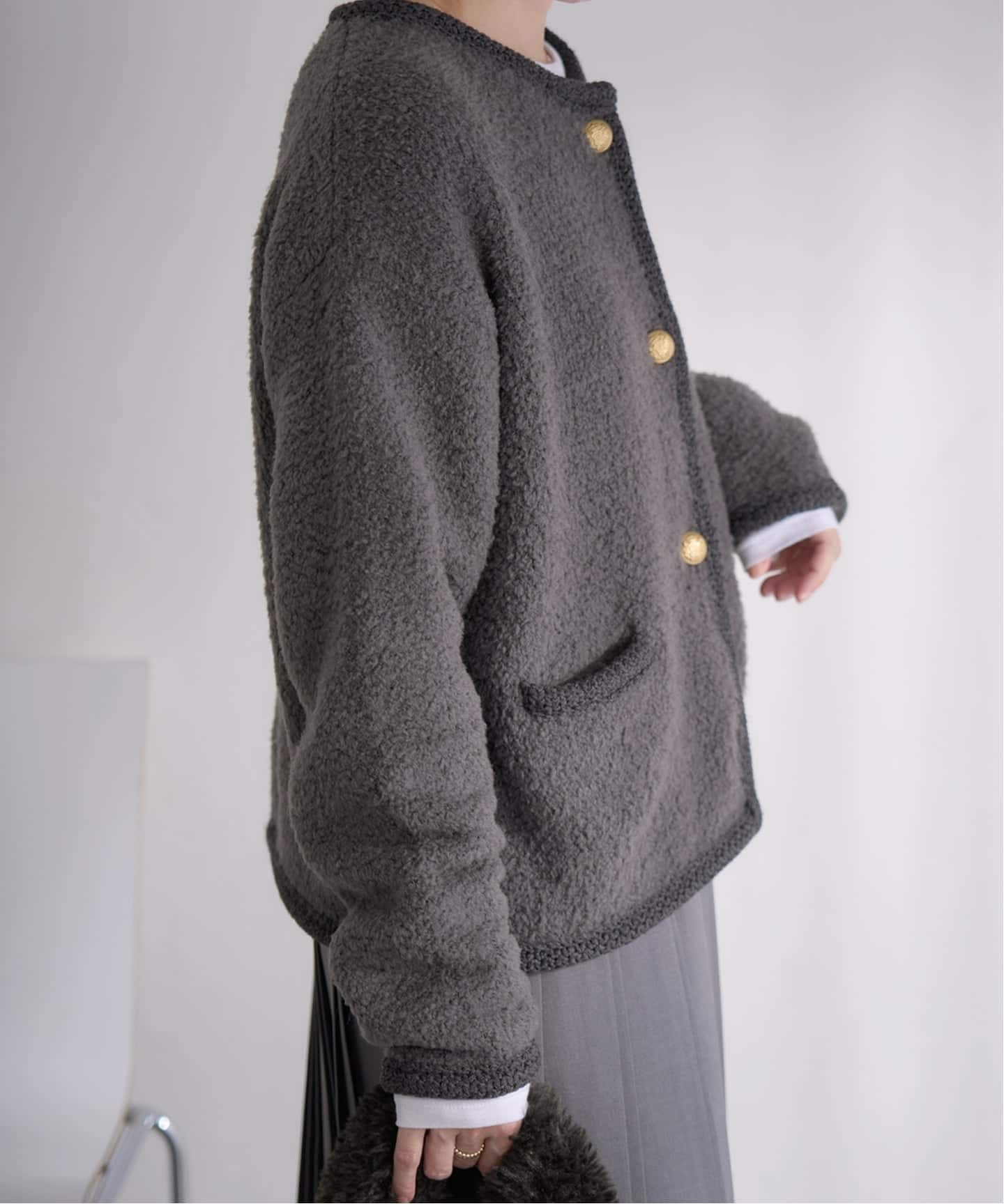 新品　IENA ボアニットカーディガン IENA｜ボアニットカーディガン | Rakuten Fashion(楽天ファッション