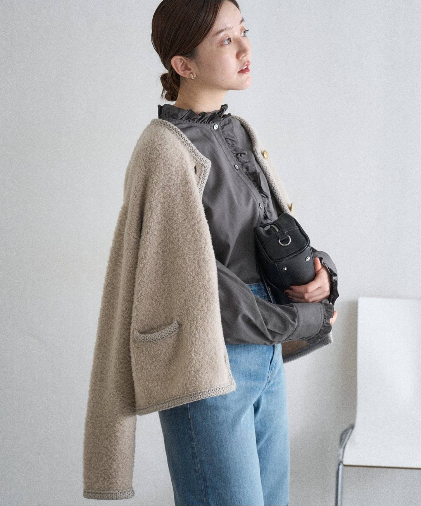 ボアニットカーディガン（カーディガン）｜IENA（イエナ）の通販