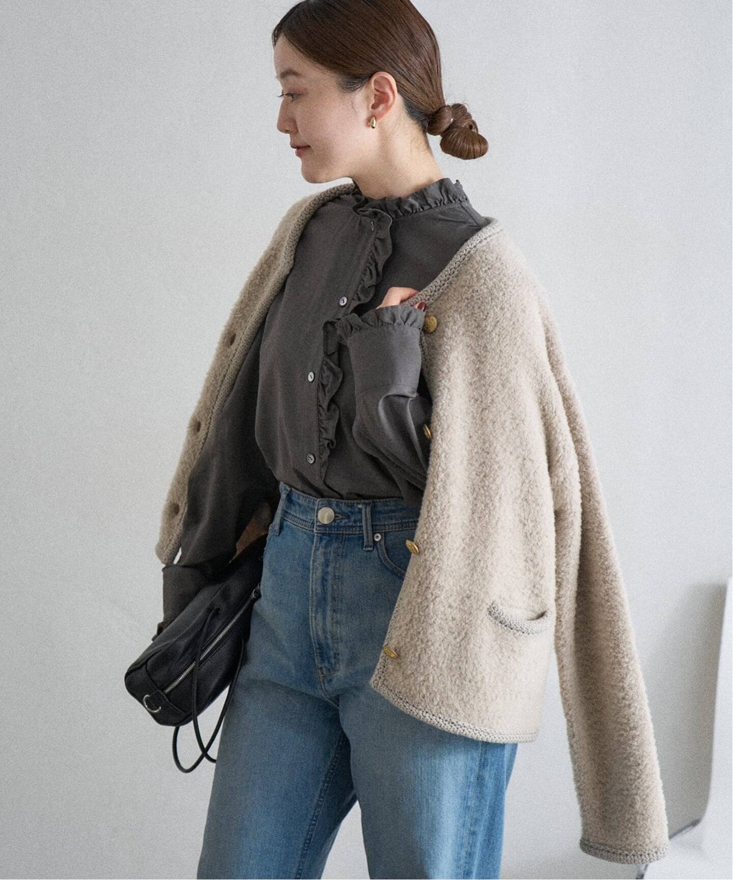 新品　IENA ボアニットカーディガン IENA｜ボアニットカーディガン | Rakuten Fashion(楽天ファッション