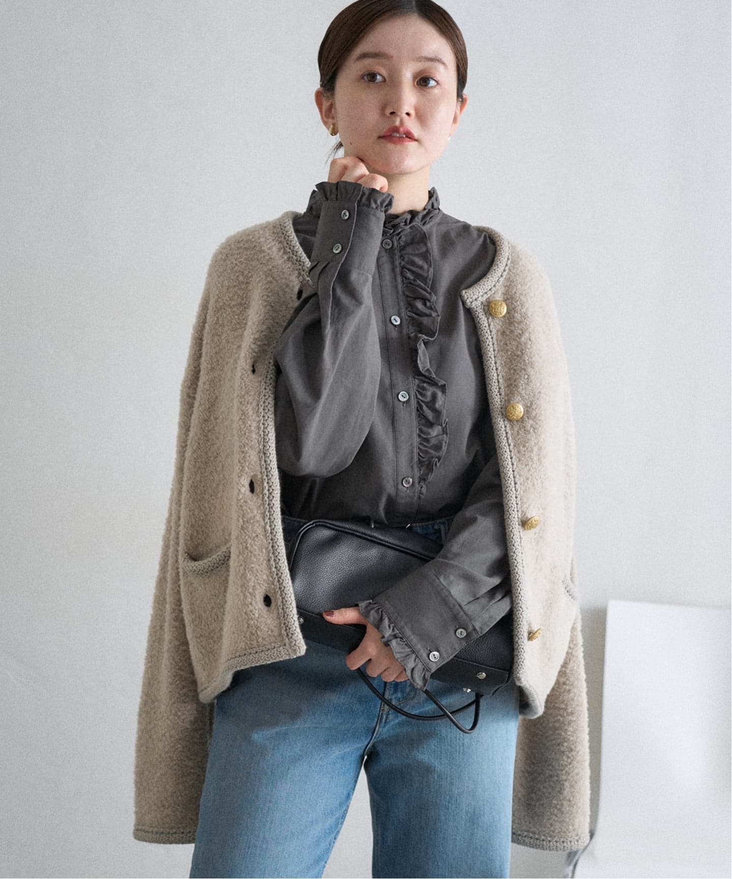 iena イエナ FILMYドットカーディガン ベージュ 未使用 IENA（イエナ）の「《追加》FILMY ドット カーディガン（カーディガン