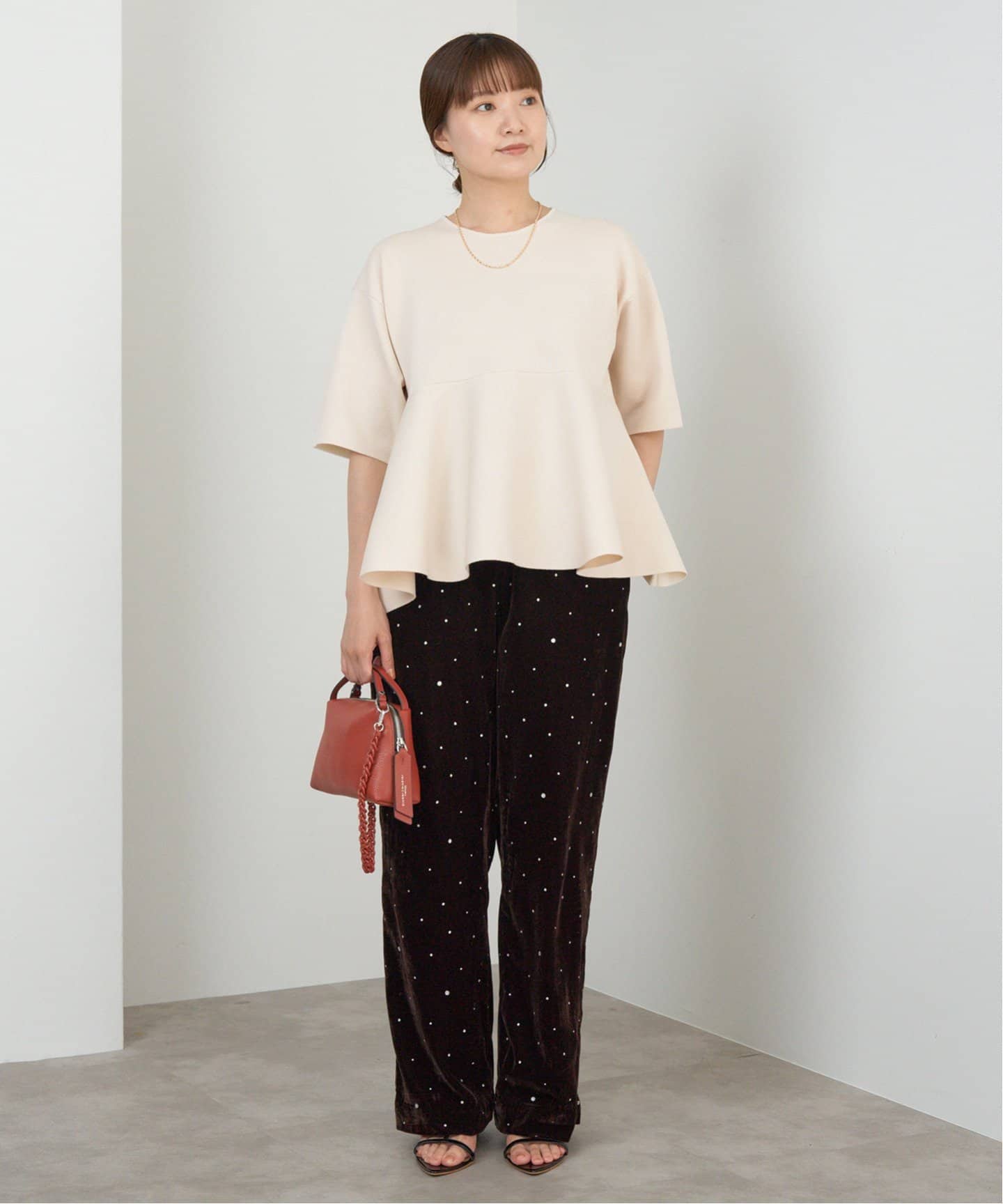 2023AW【美品】IENA イエナ ペプラムニットプルオーバー ブラック 2023AW【美品】IENA イエナ ペプラムニットプルオーバー ブラック