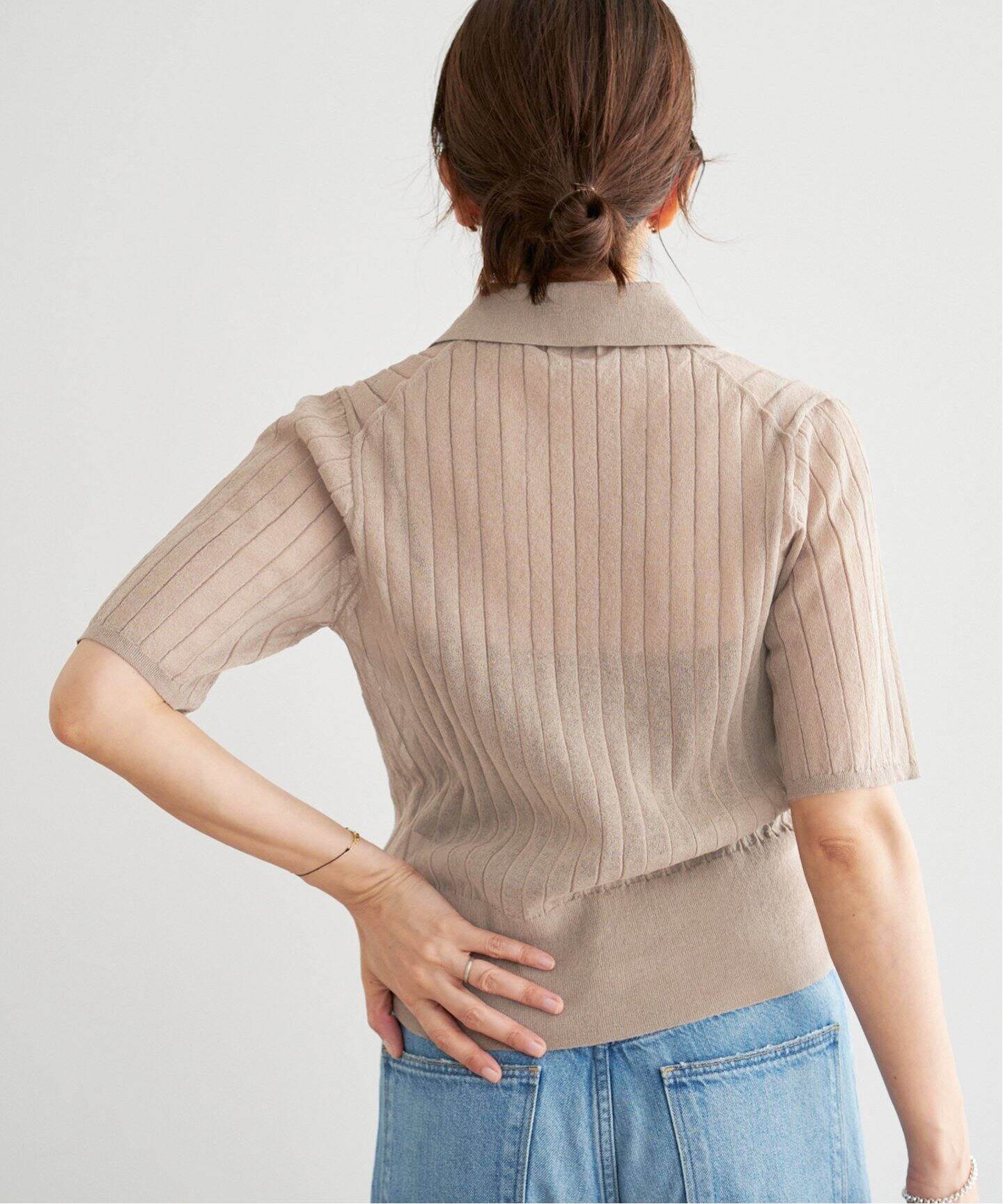 FILMY COTTON 襟付きプルオーバー（ニット／セーター）｜IENA（イエナ