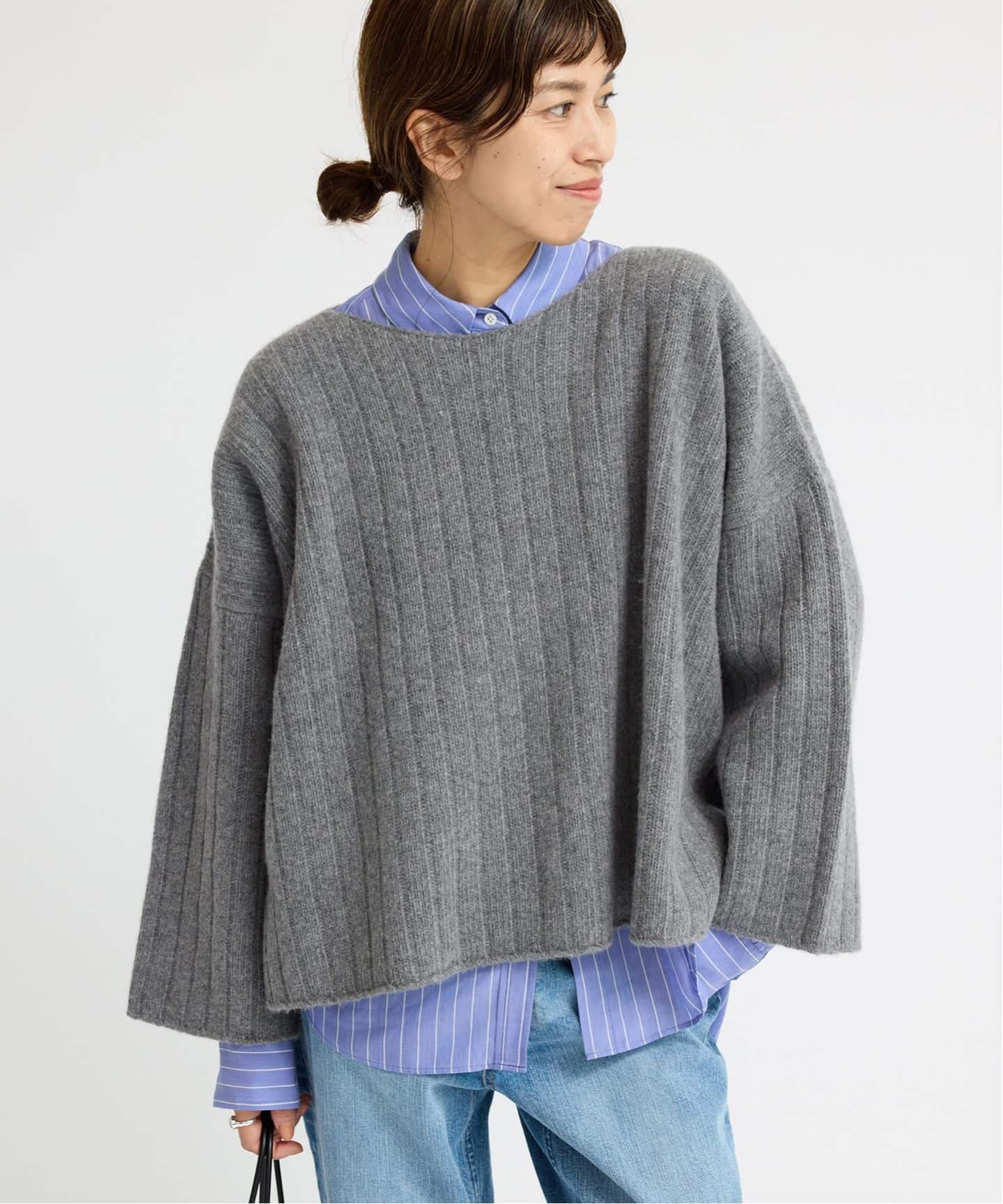 ワイドリブボートプルオーバー（ニット／セーター）｜IENA（イエナ）の